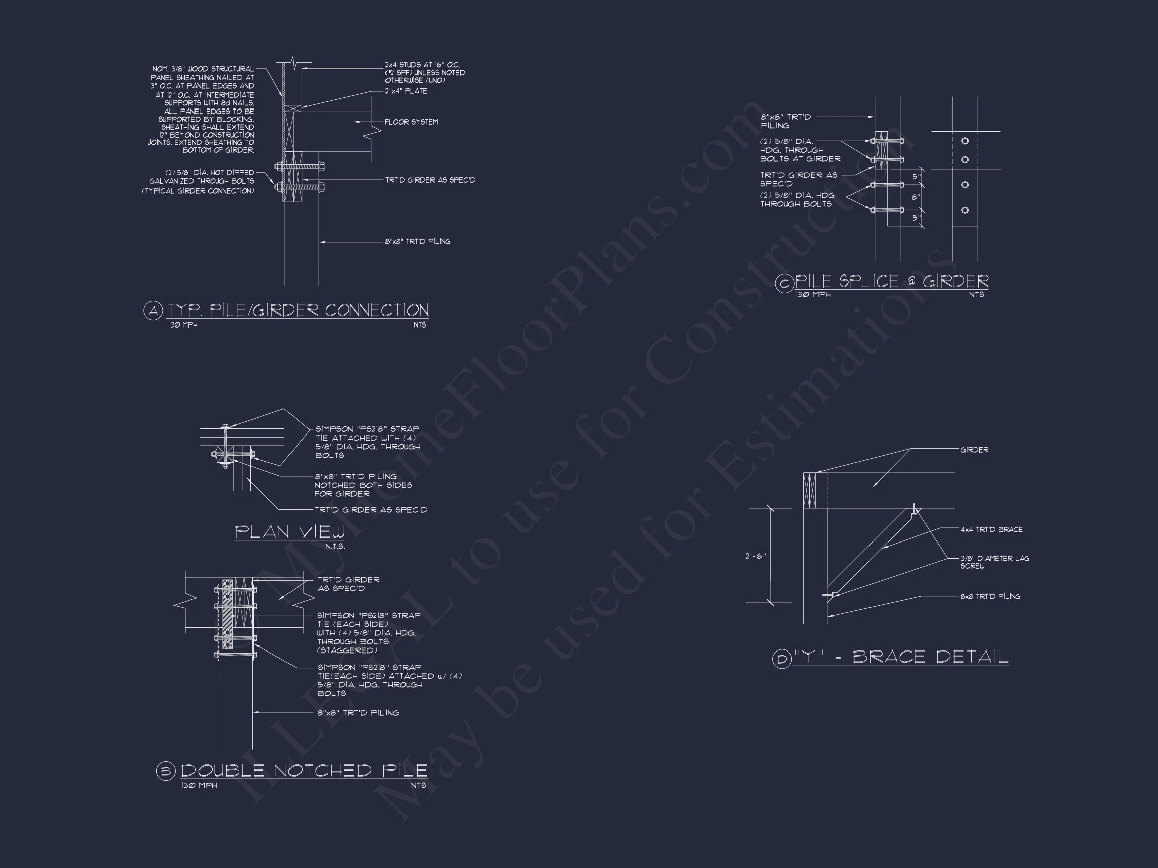 Modern Coastal house Plan with Open Concept and Ocean Views