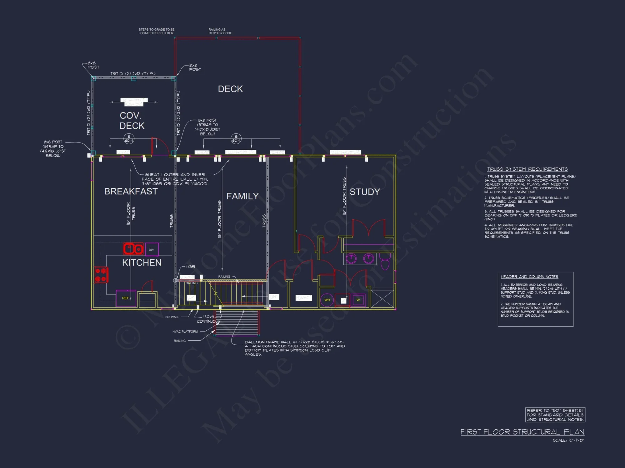 Modern Coastal house Plan with Open Concept and Ocean Views