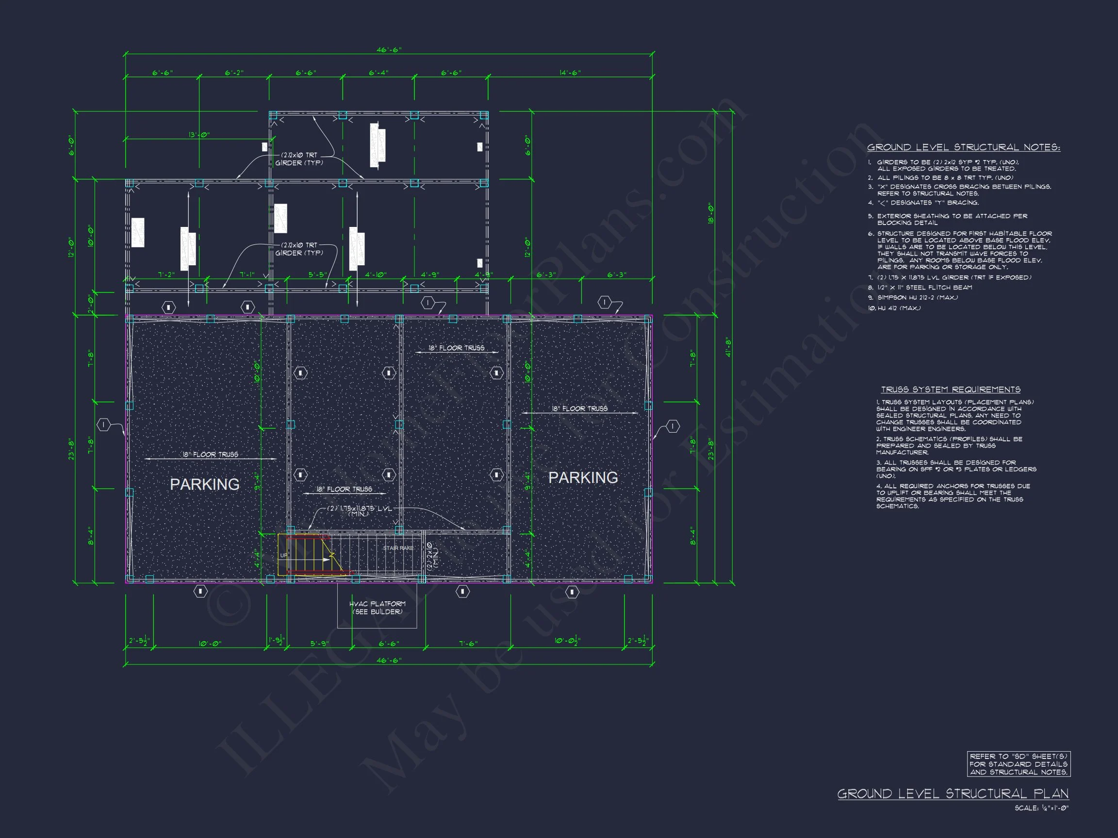Modern Coastal house Plan with Open Concept and Ocean Views