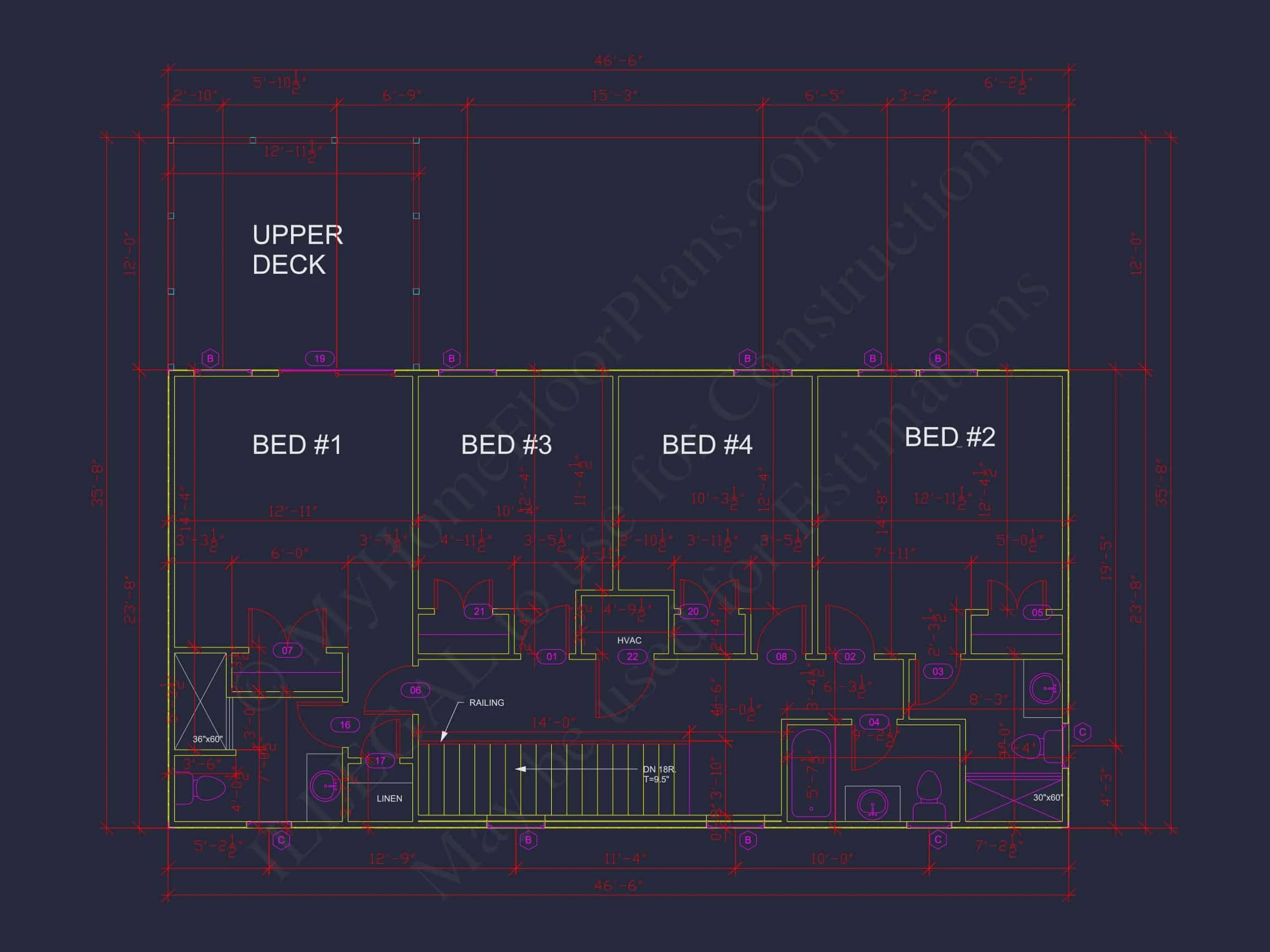 Modern Coastal house Plan with Open Concept and Ocean Views