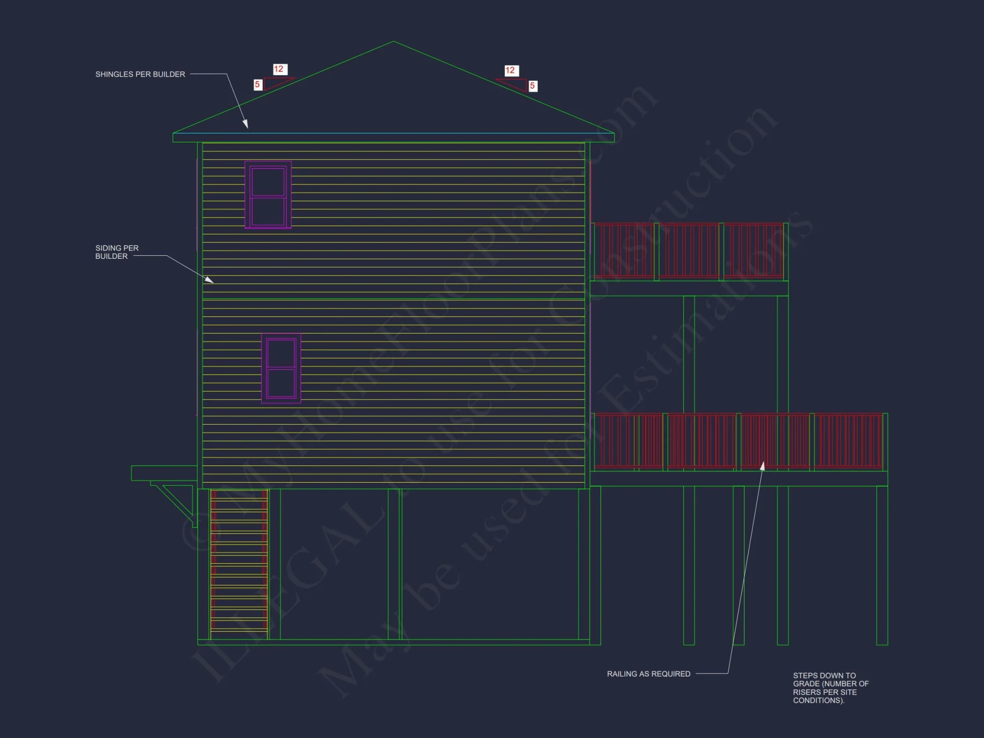 Modern Coastal house Plan with Open Concept and Ocean Views