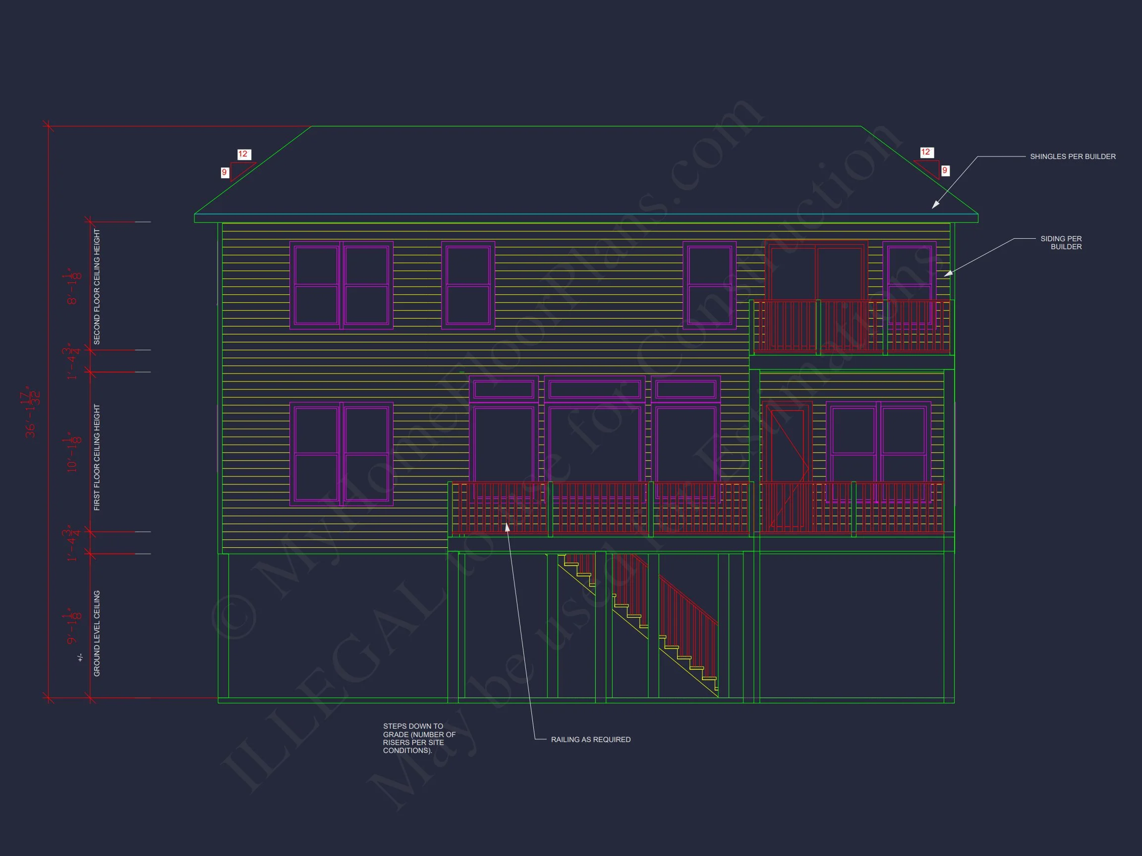 Modern Coastal house Plan with Open Concept and Ocean Views