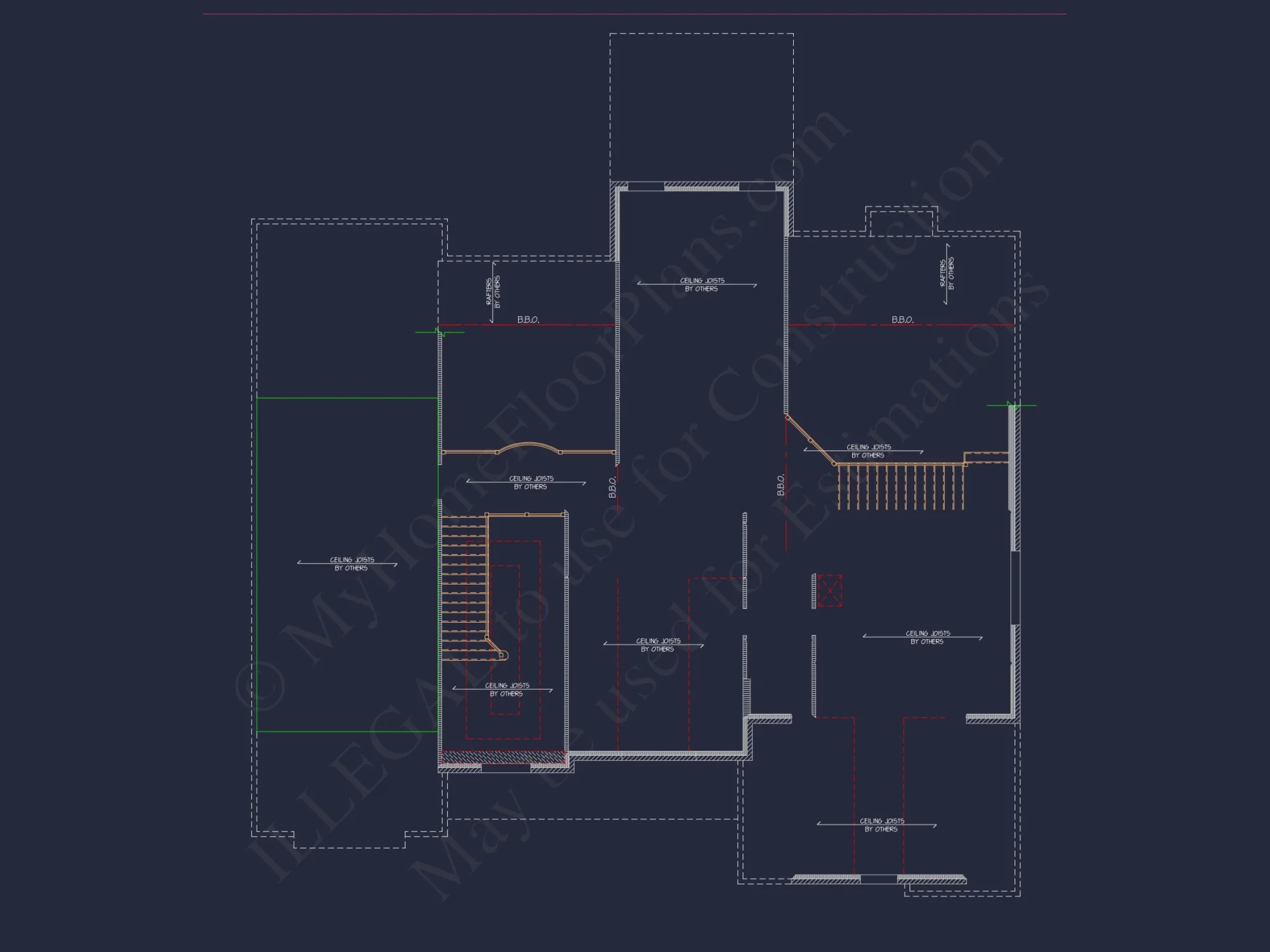 Traditional 4-Bedroom house Plan