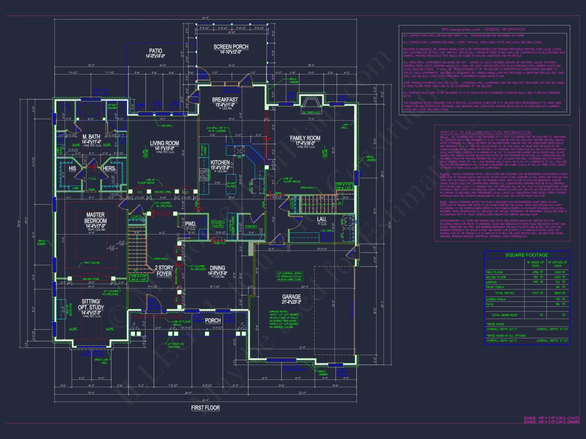 2-Story CAD Blueprint Designs