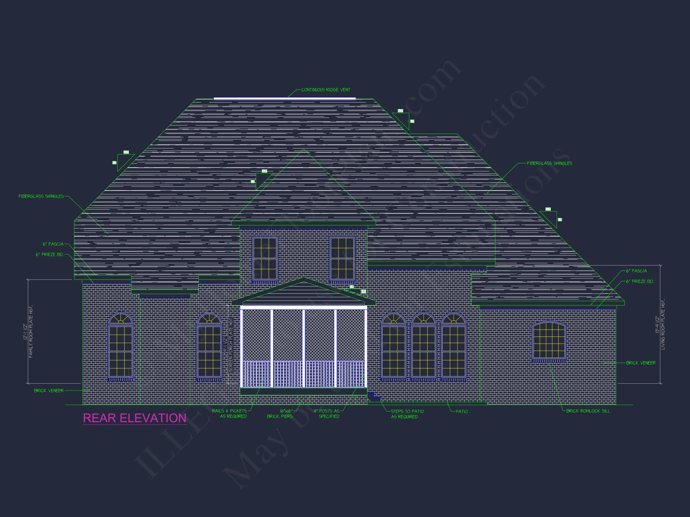 Traditional 4-Bedroom house Plan