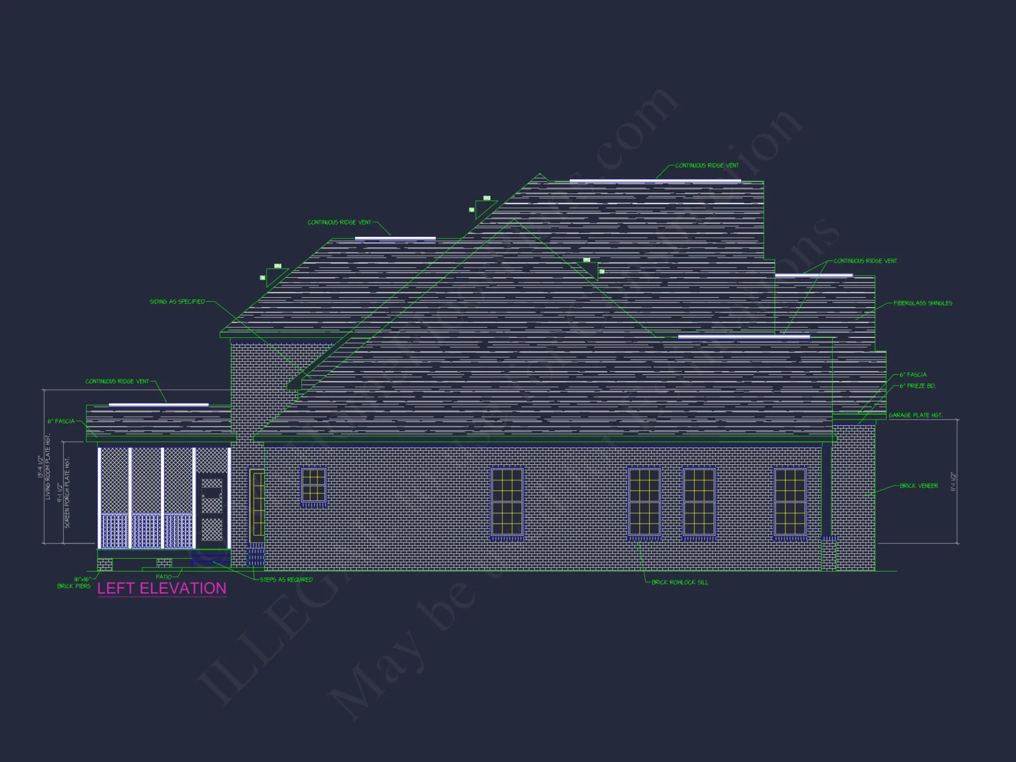 Traditional 4-Bedroom house Plan