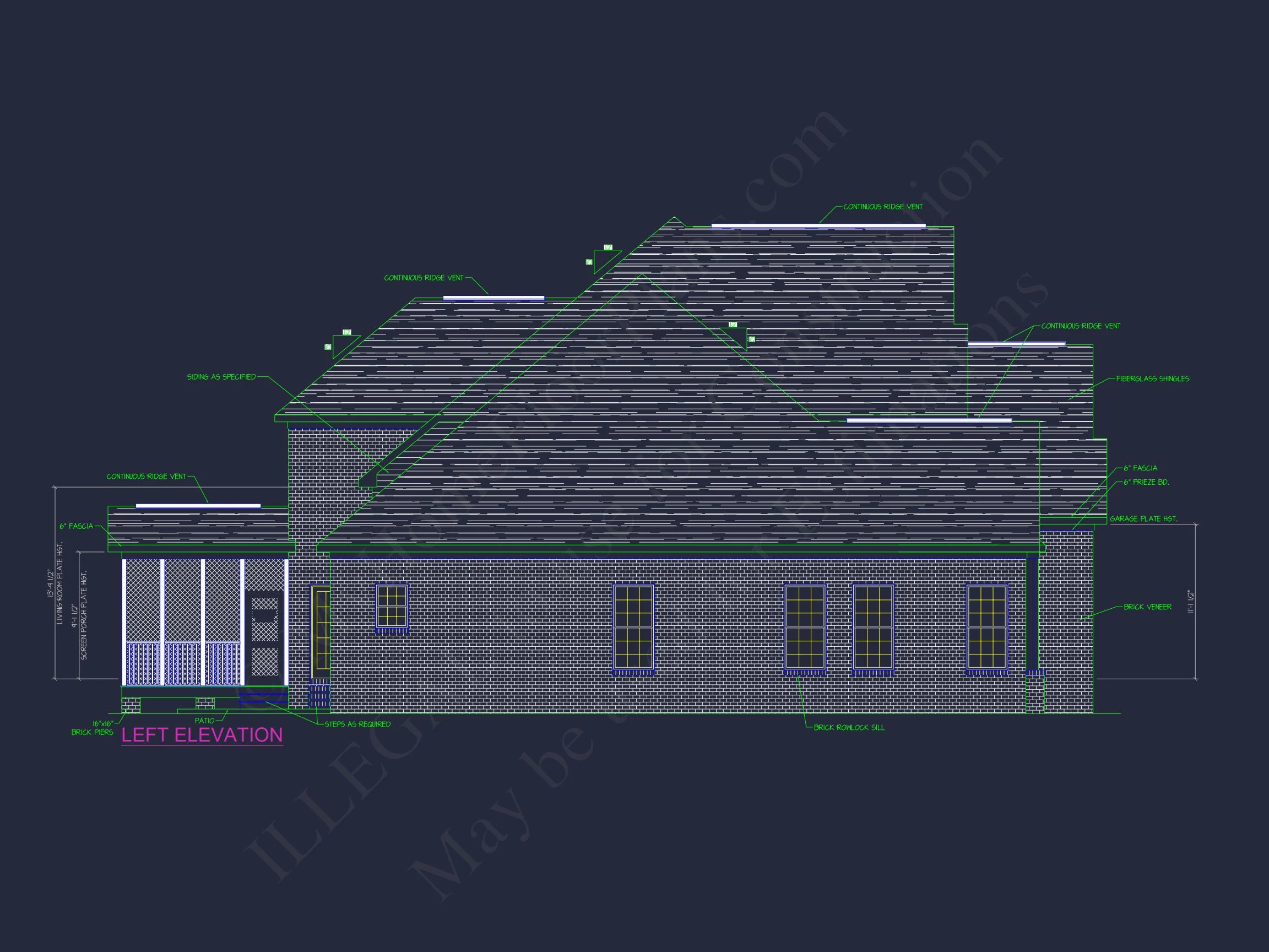 Traditional 4-Bedroom house Plan
