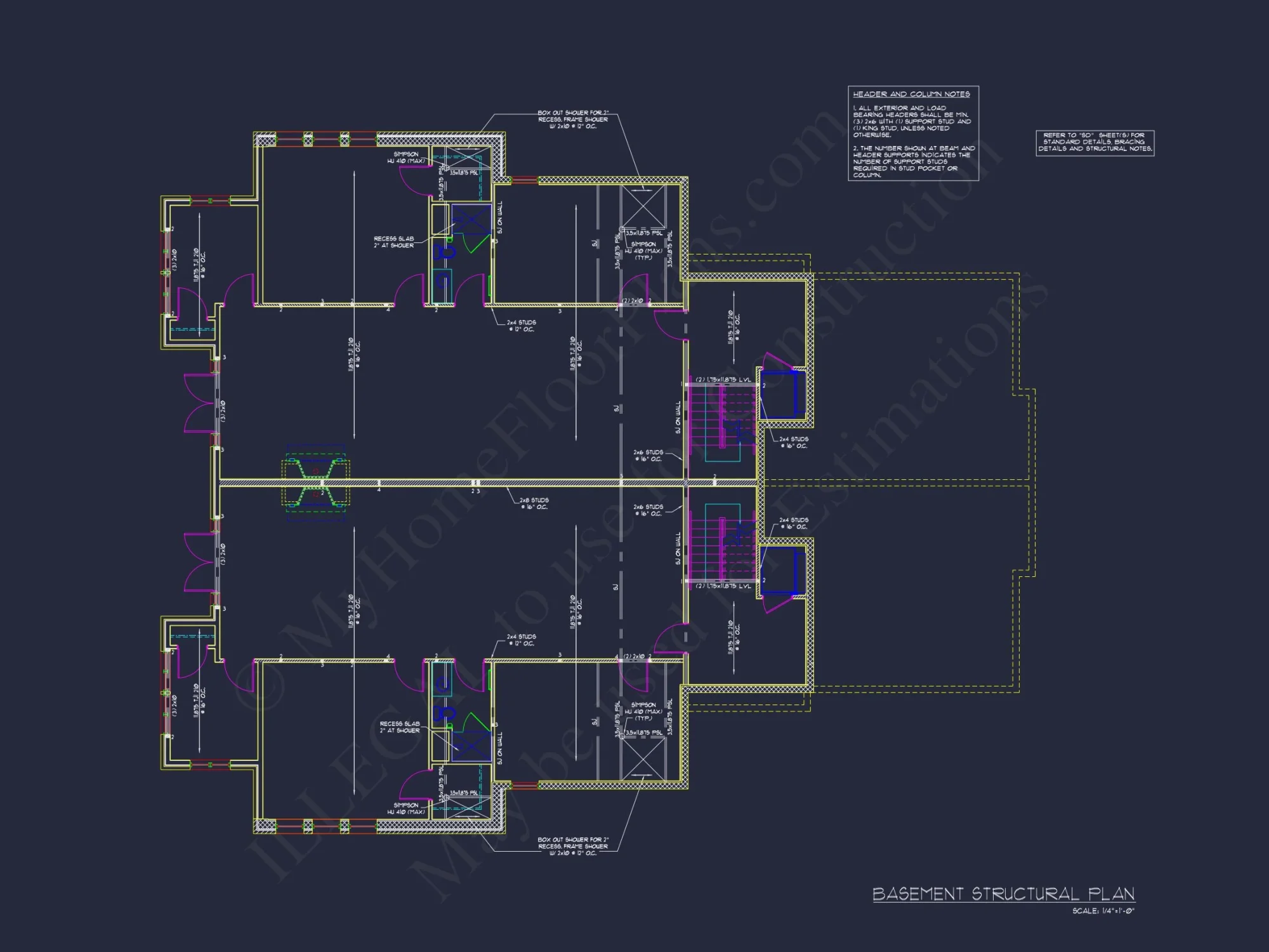 Modern Duplex house Plan – Spacious CAD Floor Designs
