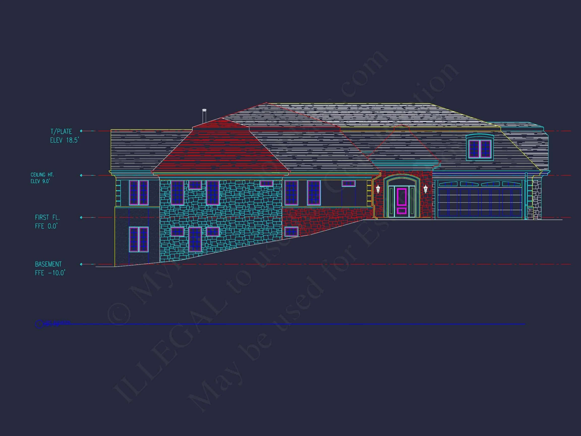 Modern Duplex house Plan – Spacious CAD Floor Designs