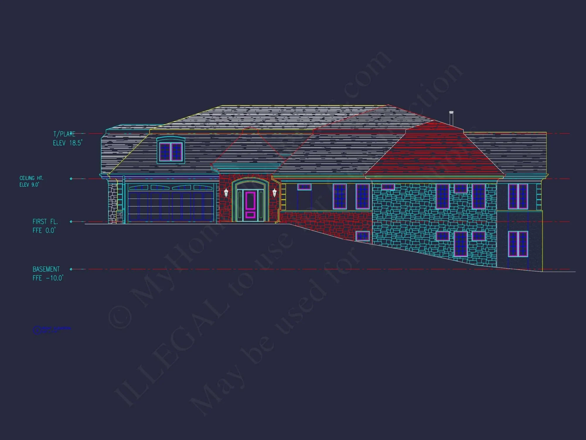 Modern Duplex house Plan – Spacious CAD Floor Designs