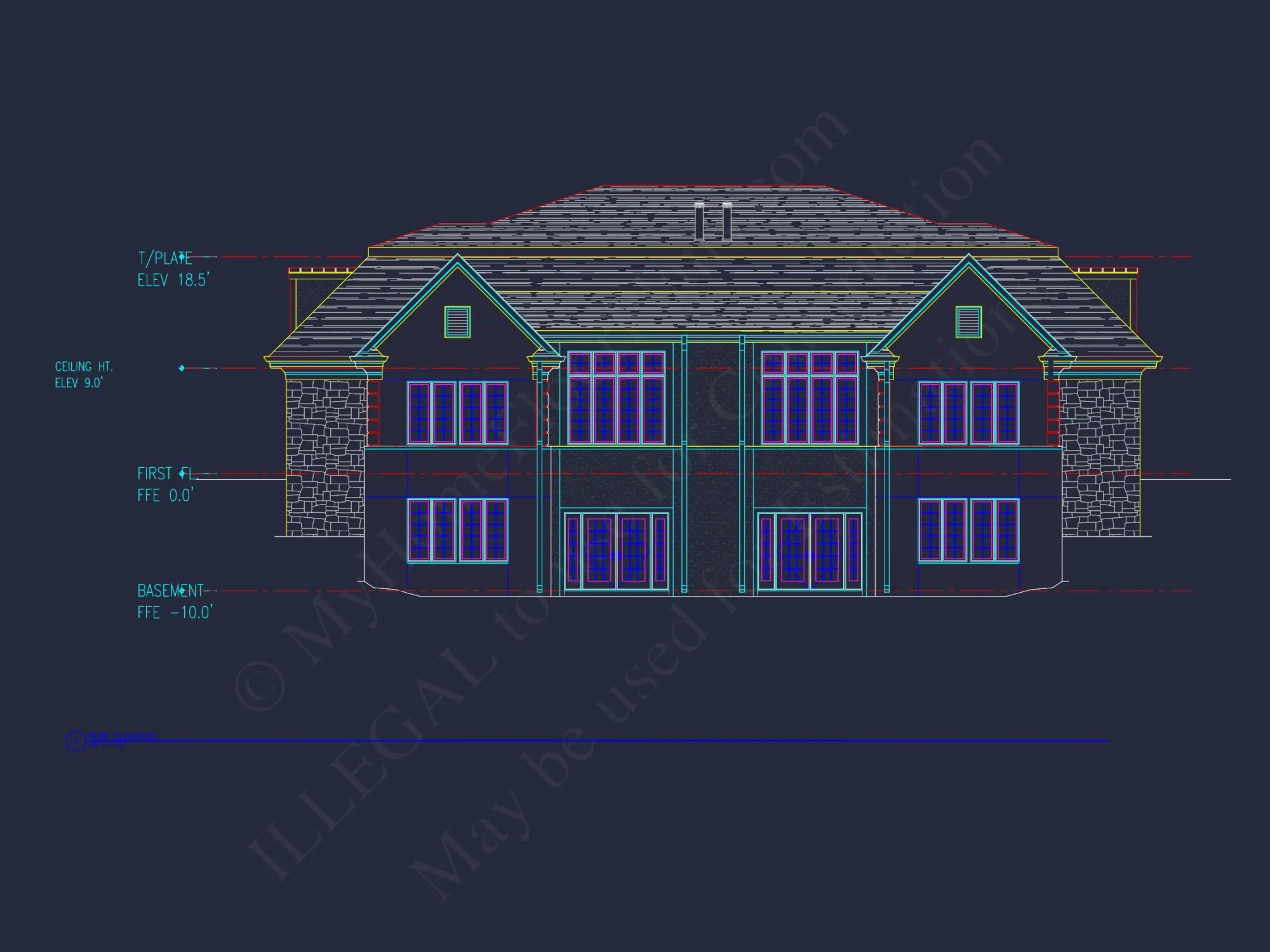 Modern Duplex house Plan – Spacious CAD Floor Designs