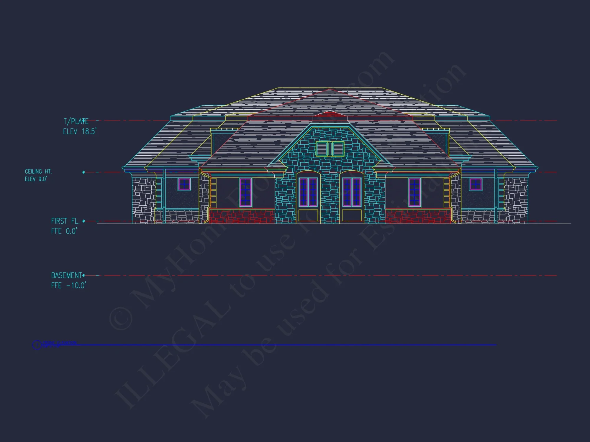 Modern Duplex house Plan – Spacious CAD Floor Designs
