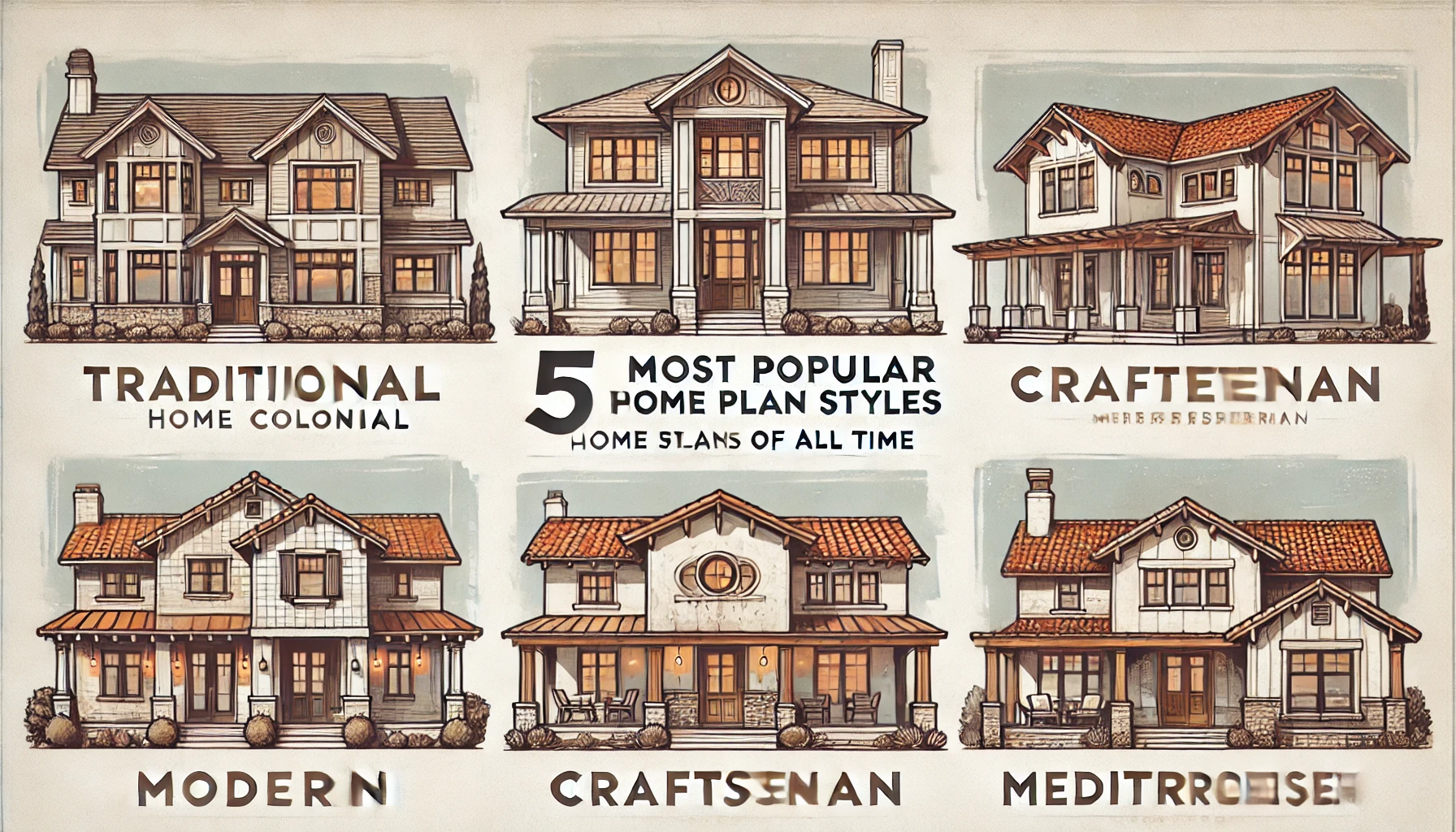 The 5 Most Popular house Plan Styles of All Time