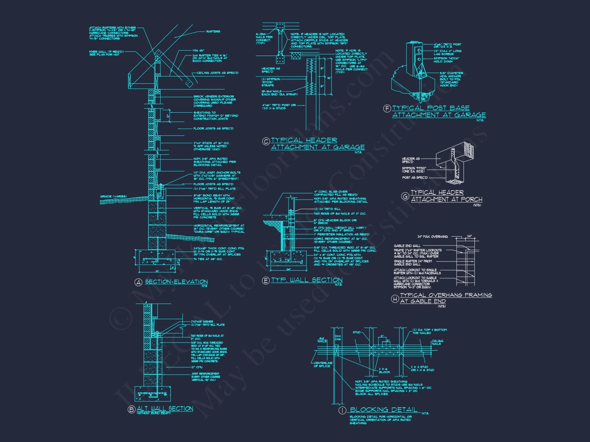 Traditional 4-Bedroom house Plan & Blueprint Designs