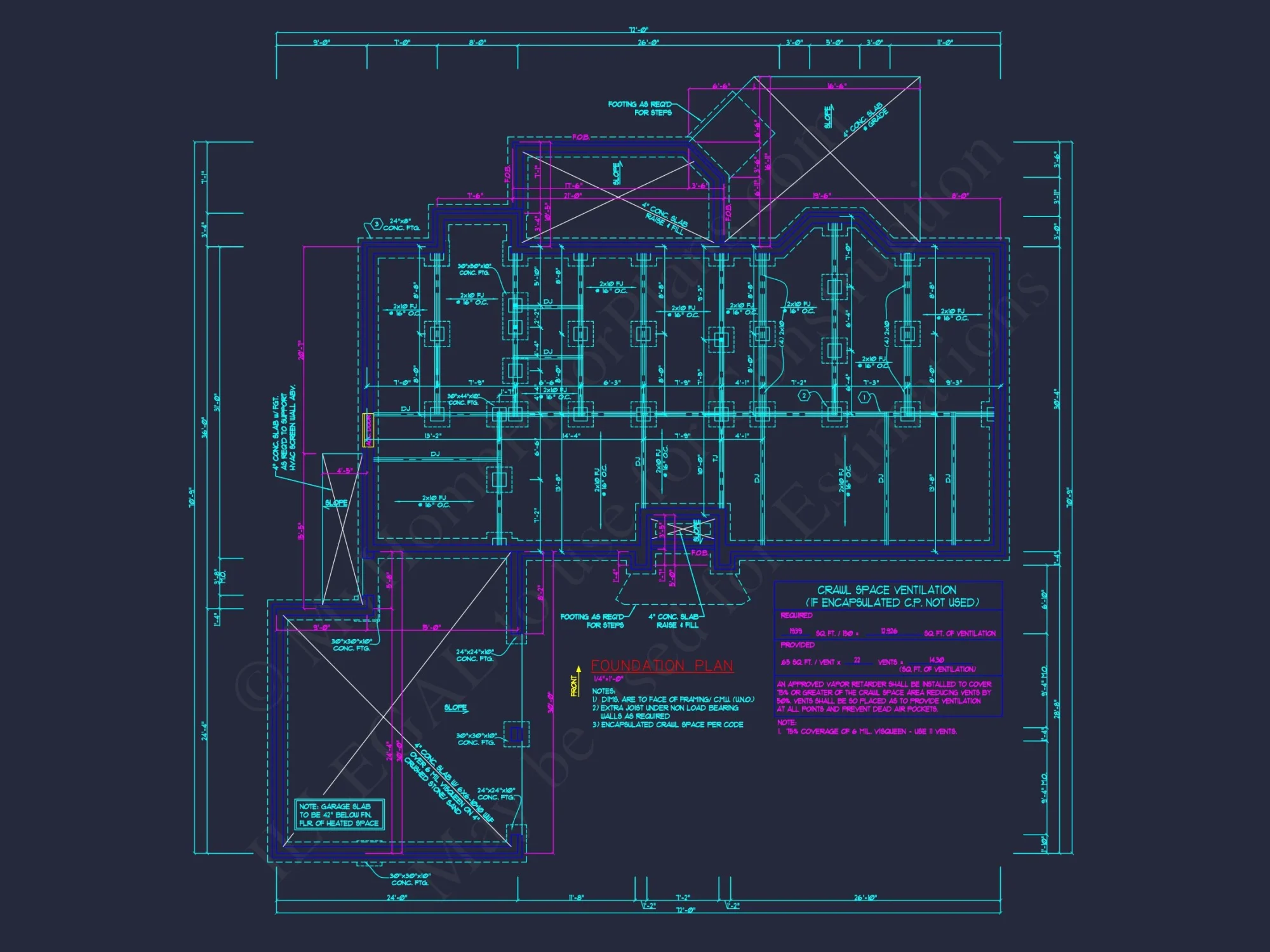Traditional 4-Bedroom house Plan & Blueprint Designs