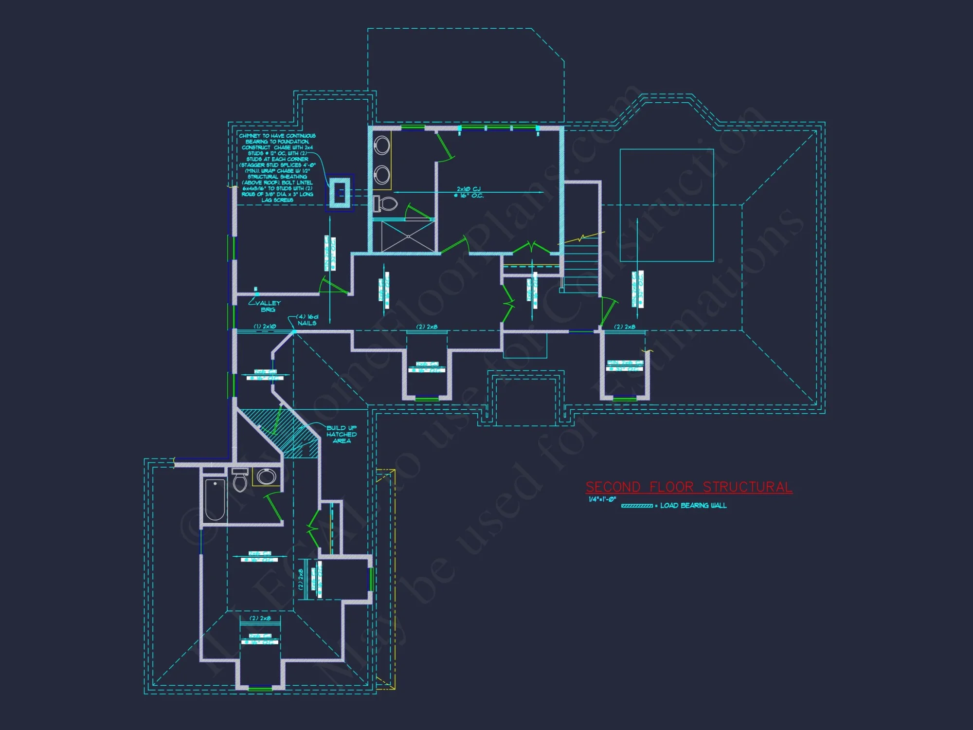 Traditional 4-Bedroom house Plan & Blueprint Designs