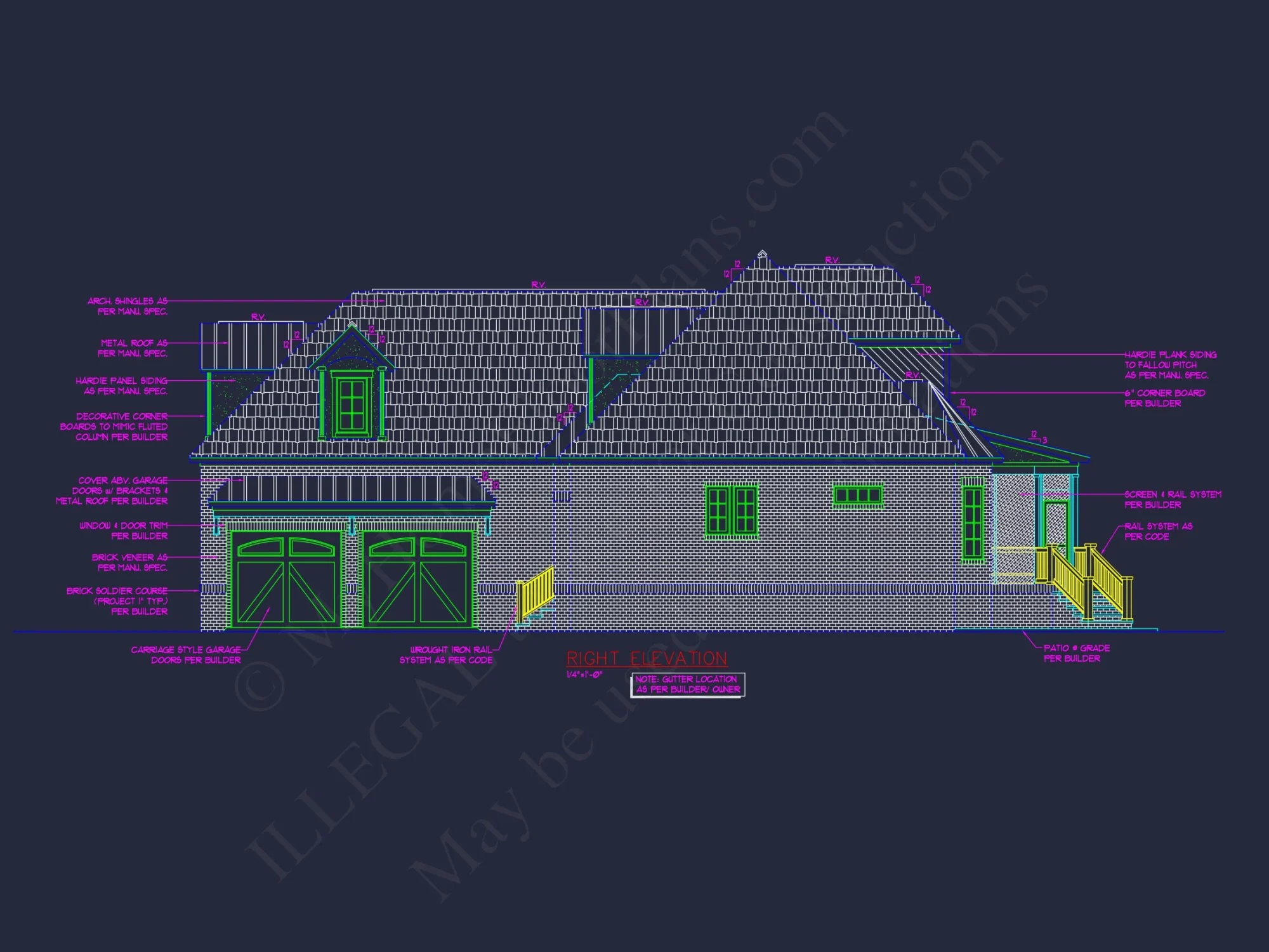 Traditional 4-Bedroom house Plan & Blueprint Designs