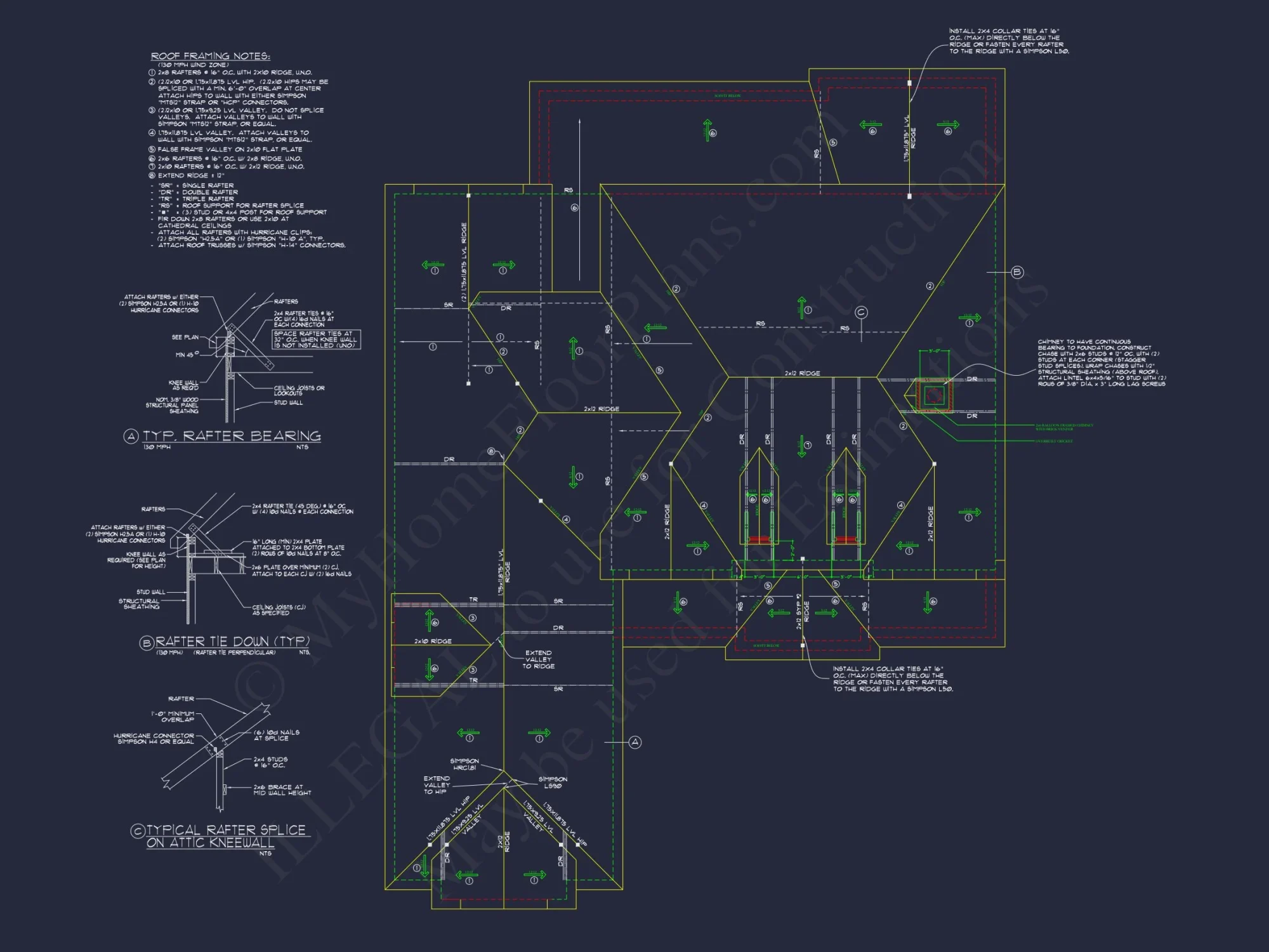 Elegant house Plan with 4 Bedrooms, Floor Plan, and CAD Design