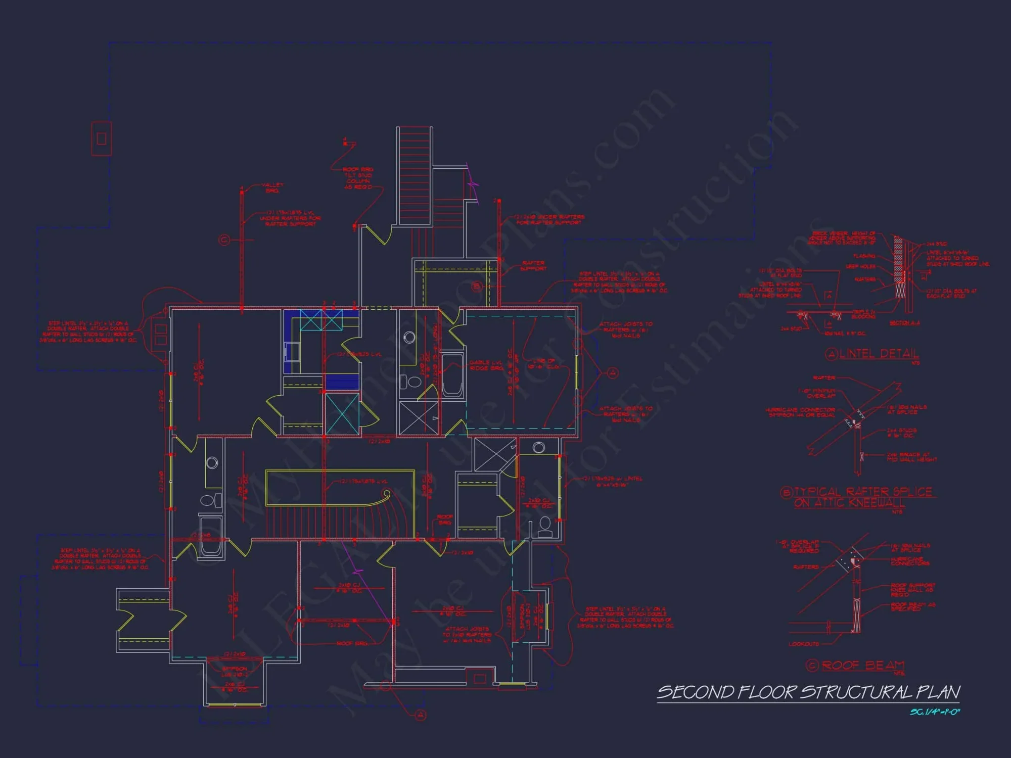 Luxury house Plan: 7782 Sq Ft, 5 Beds, 3 Story Blueprint