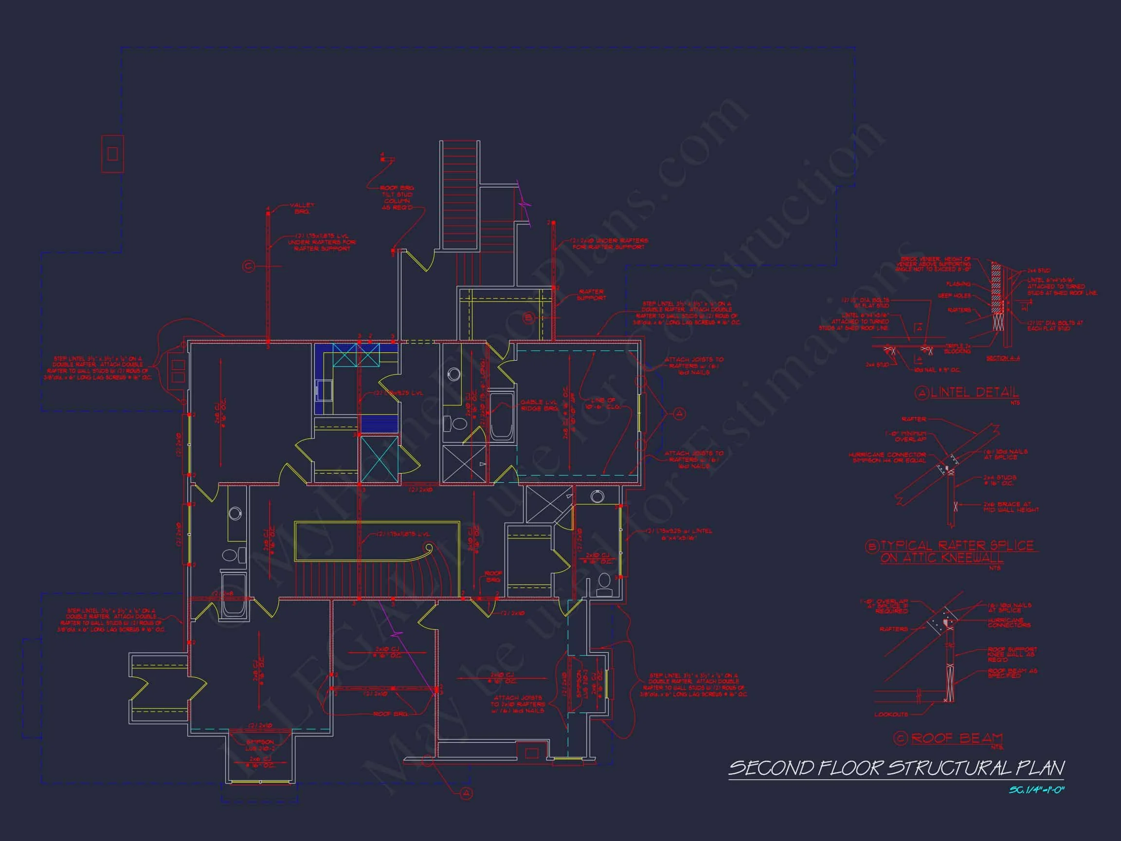 Luxury house Plan: 7782 Sq Ft, 5 Beds, 3 Story Blueprint