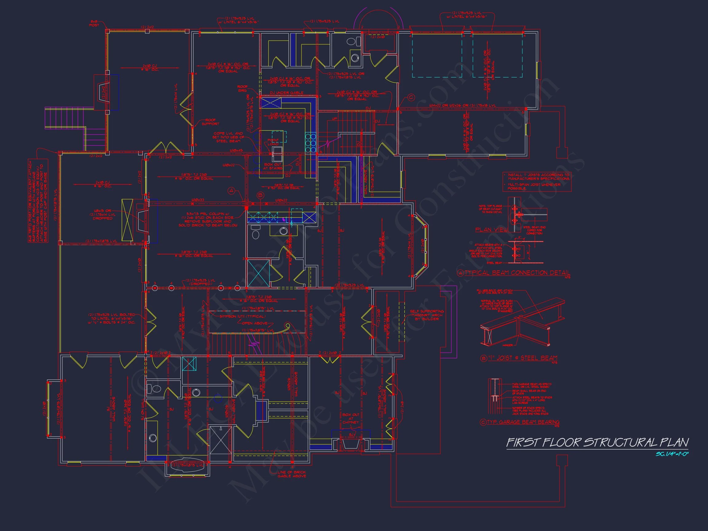 Luxury house Plan: 7782 Sq Ft, 5 Beds, 3 Story Blueprint