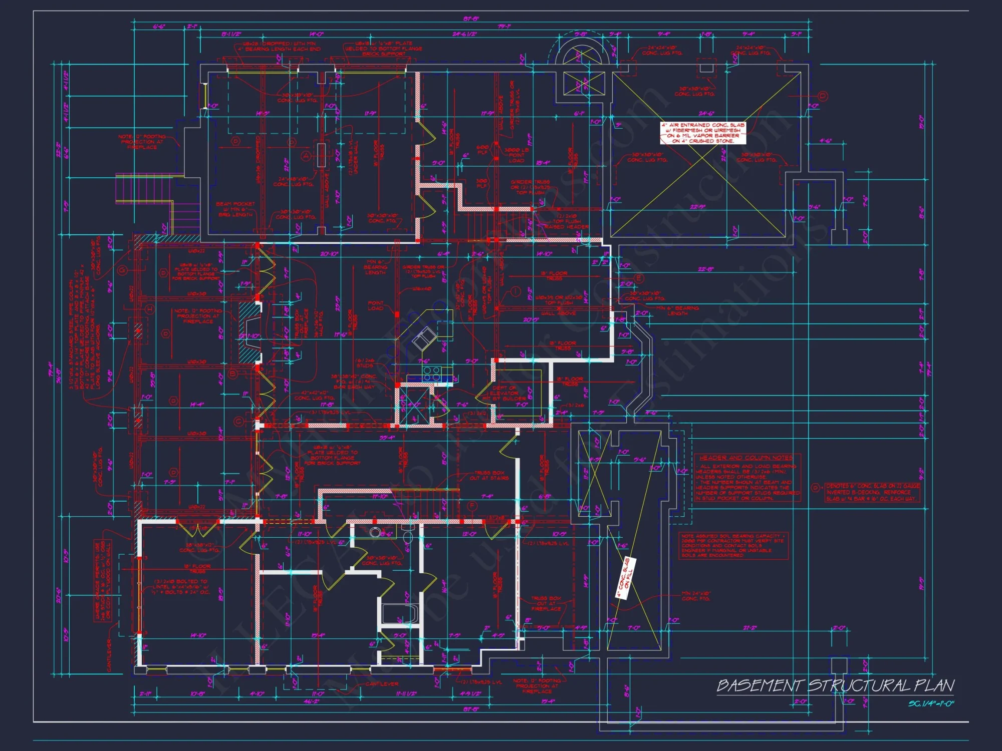 Luxury house Plan: 7782 Sq Ft, 5 Beds, 3 Story Blueprint