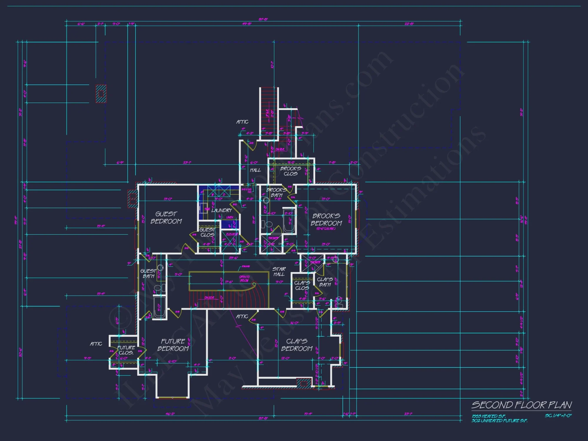 Luxury house Plan: 7782 Sq Ft, 5 Beds, 3 Story Blueprint