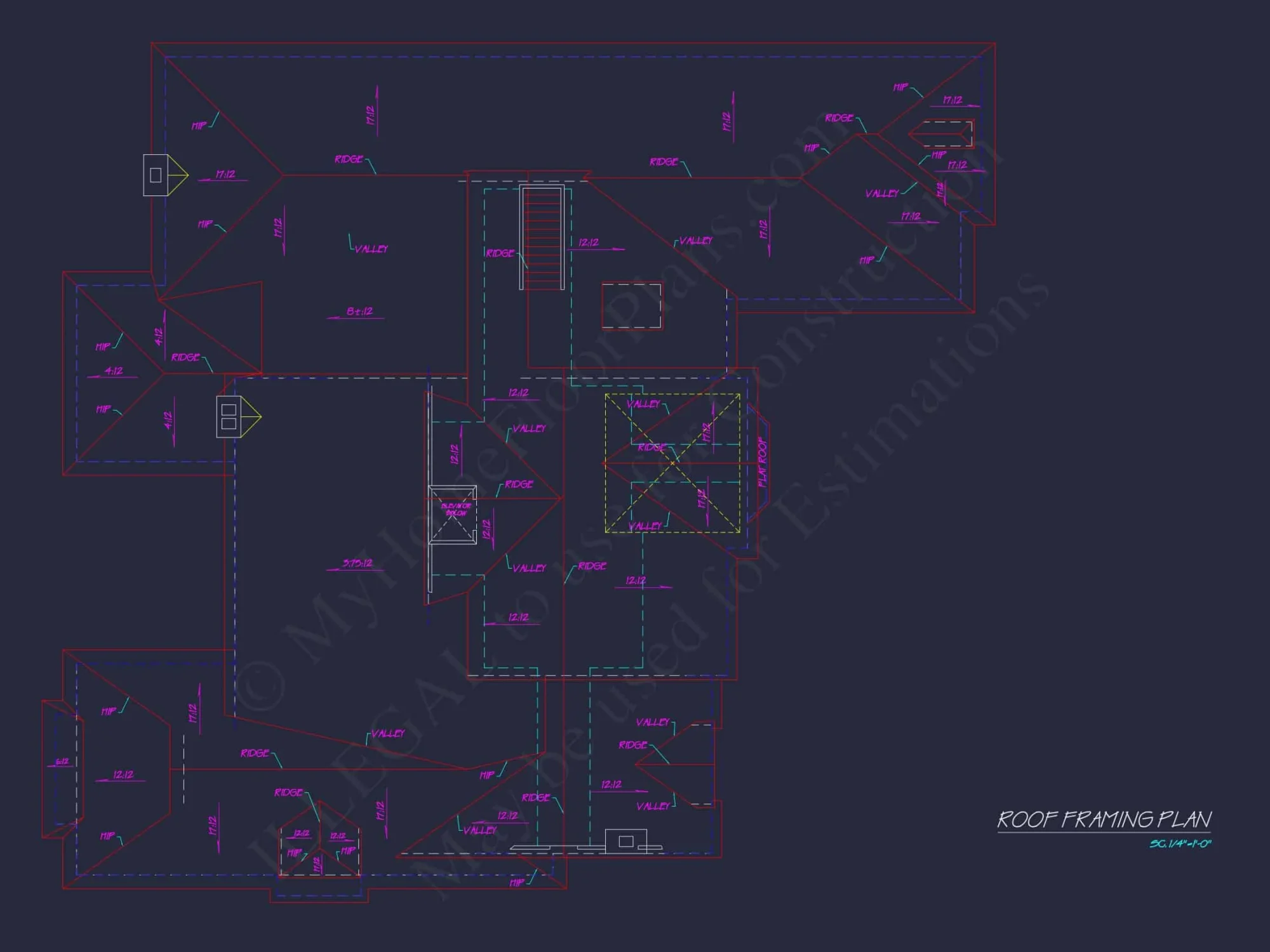 Luxury house Plan: 7782 Sq Ft, 5 Beds, 3 Story Blueprint
