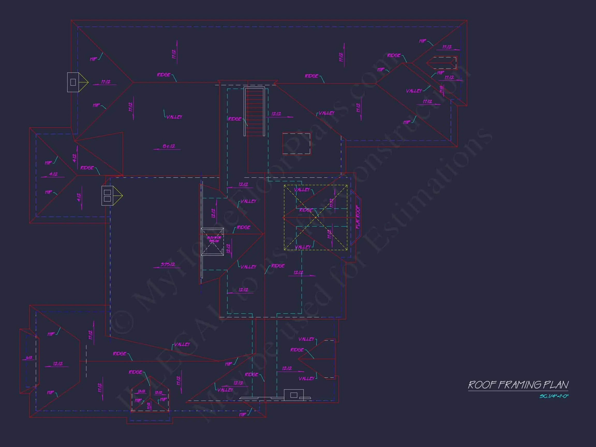 Luxury house Plan: 7782 Sq Ft, 5 Beds, 3 Story Blueprint