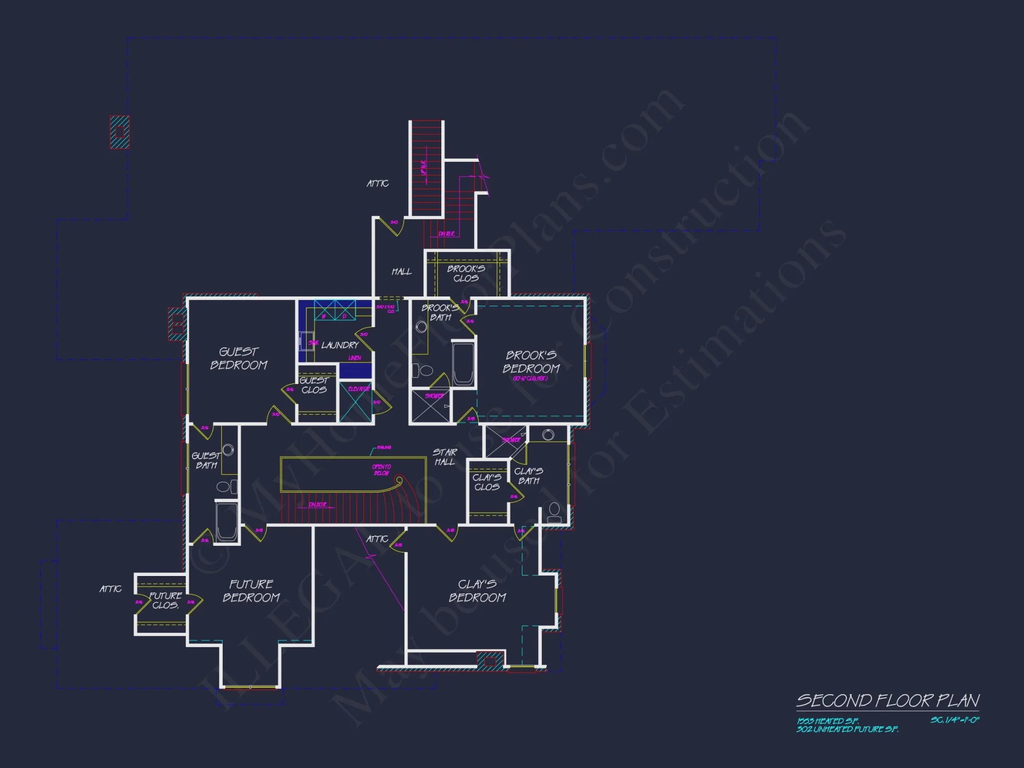 Luxury house Plan: 7782 Sq Ft, 5 Beds, 3 Story Blueprint