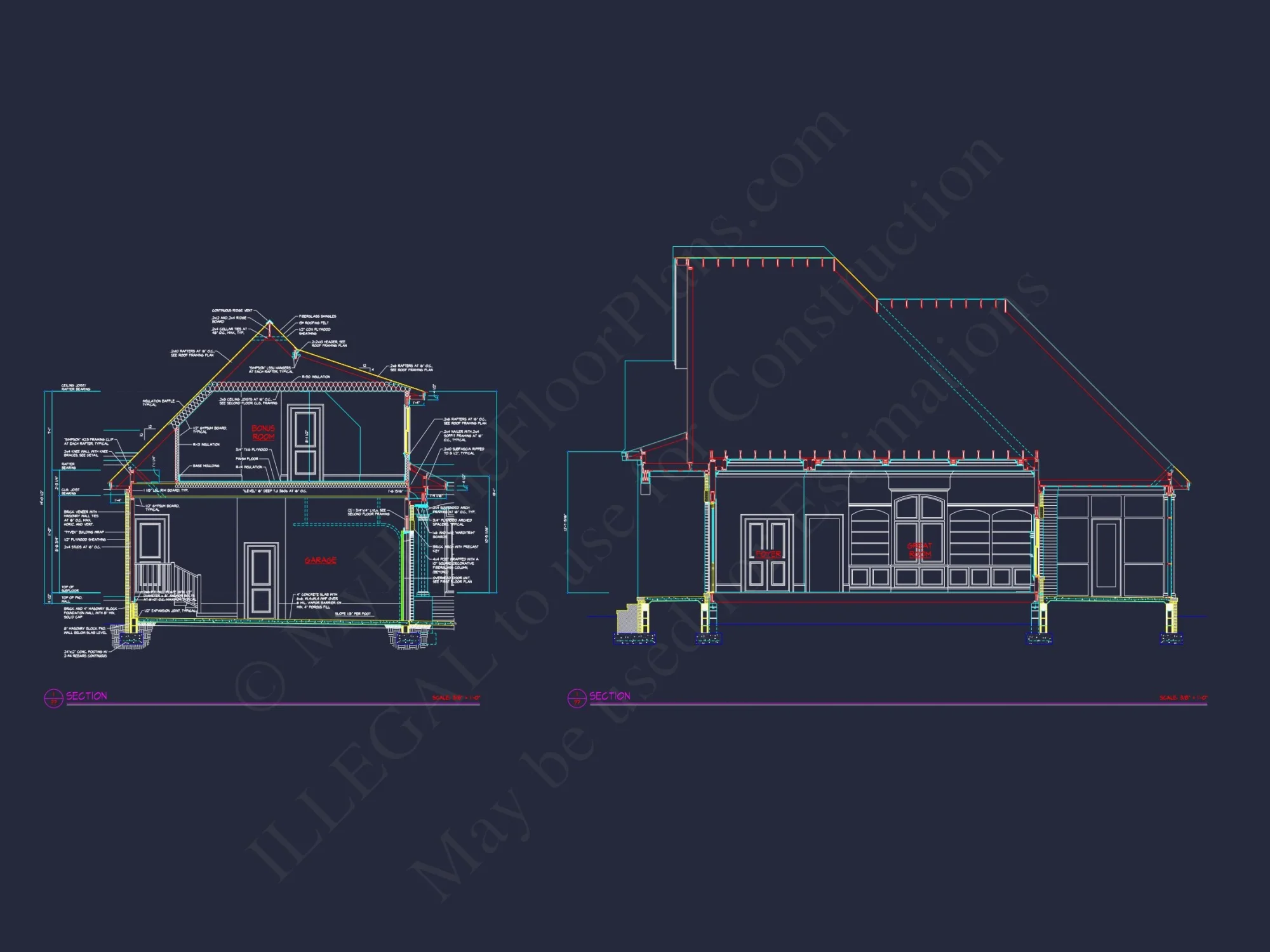 Traditional Tudor house Plan with 4485 Sq Ft Floor Plan & Blueprint
