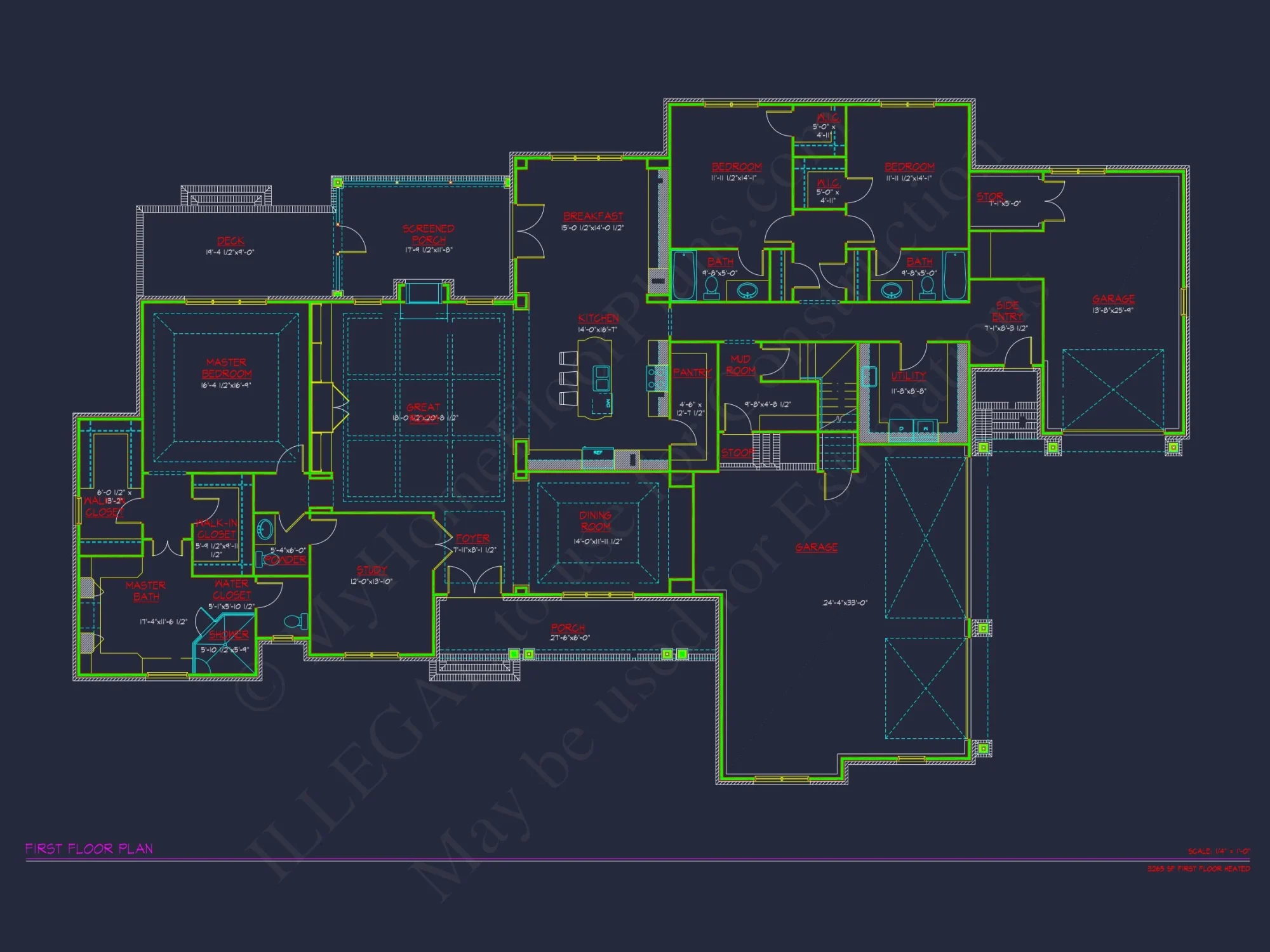 Traditional Tudor house Plan with 4485 Sq Ft Floor Plan & Blueprint