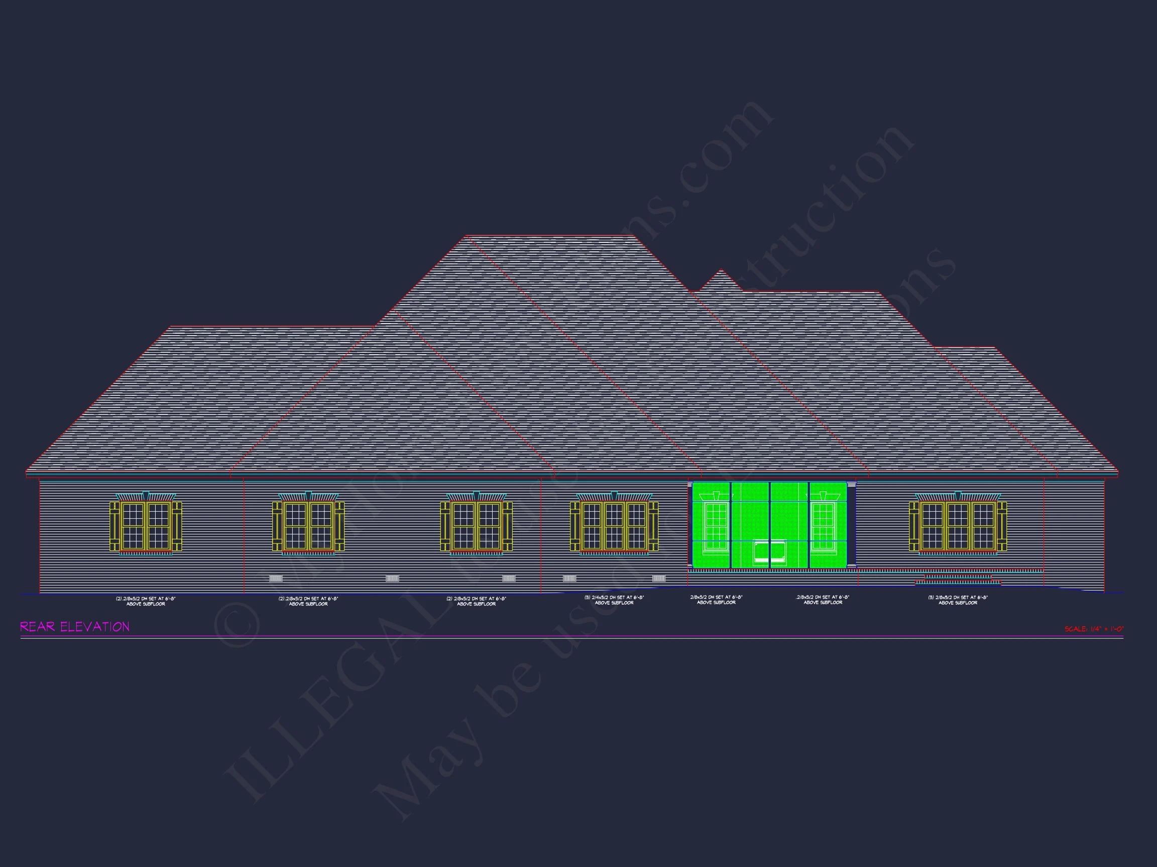 10-1538 HOUSE PLAN - Traditional Tudor House Plan with 4485 Sq Ft Floor Plan & Blueprint 4 Traditional Tudor house Plan with 4485 Sq Ft Floor Plan & Blueprint