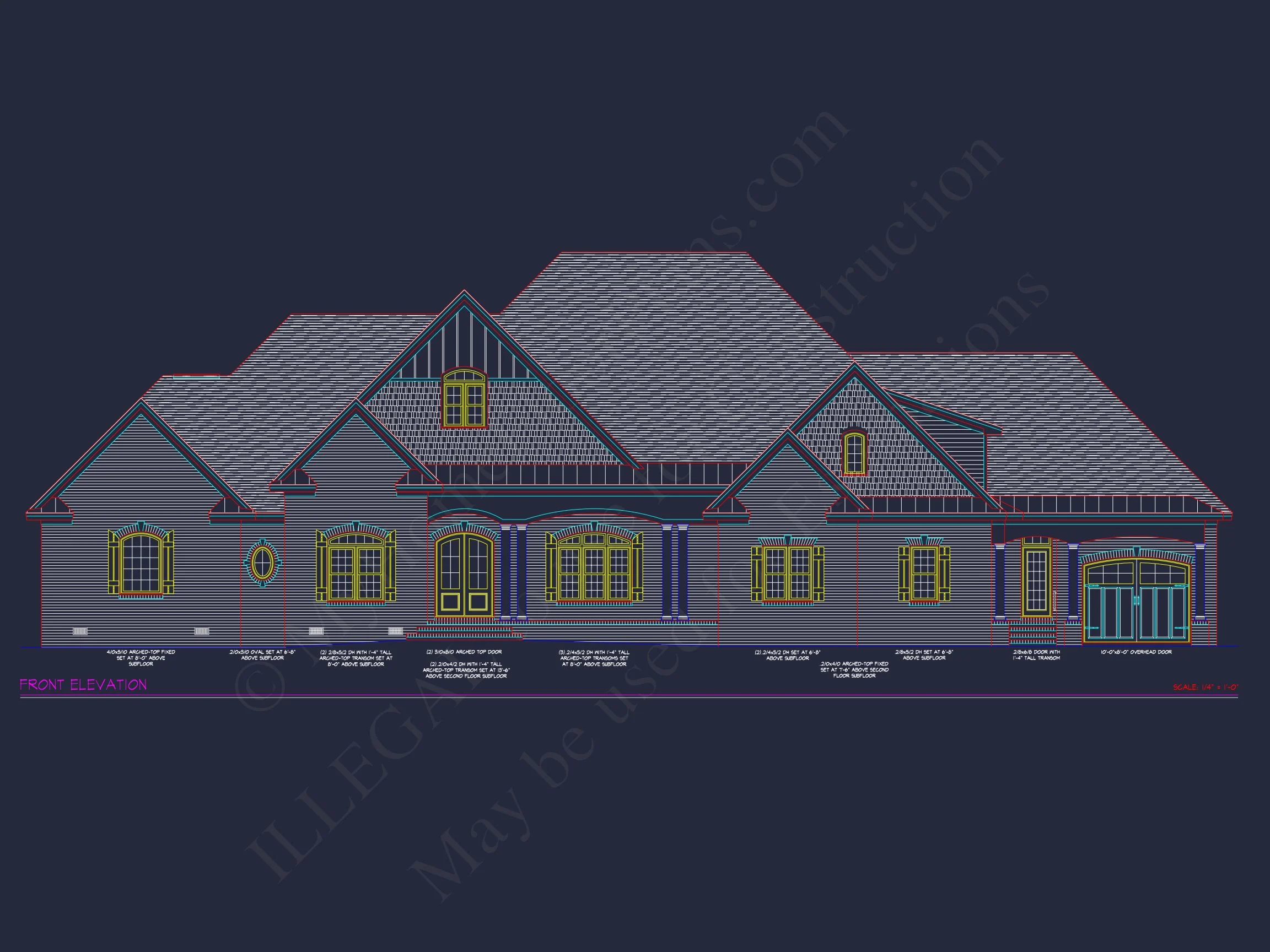 10-1538 HOUSE PLAN - Traditional Tudor House Plan with 4485 Sq Ft Floor Plan & Blueprint 2 Traditional Tudor house Plan with 4485 Sq Ft Floor Plan & Blueprint