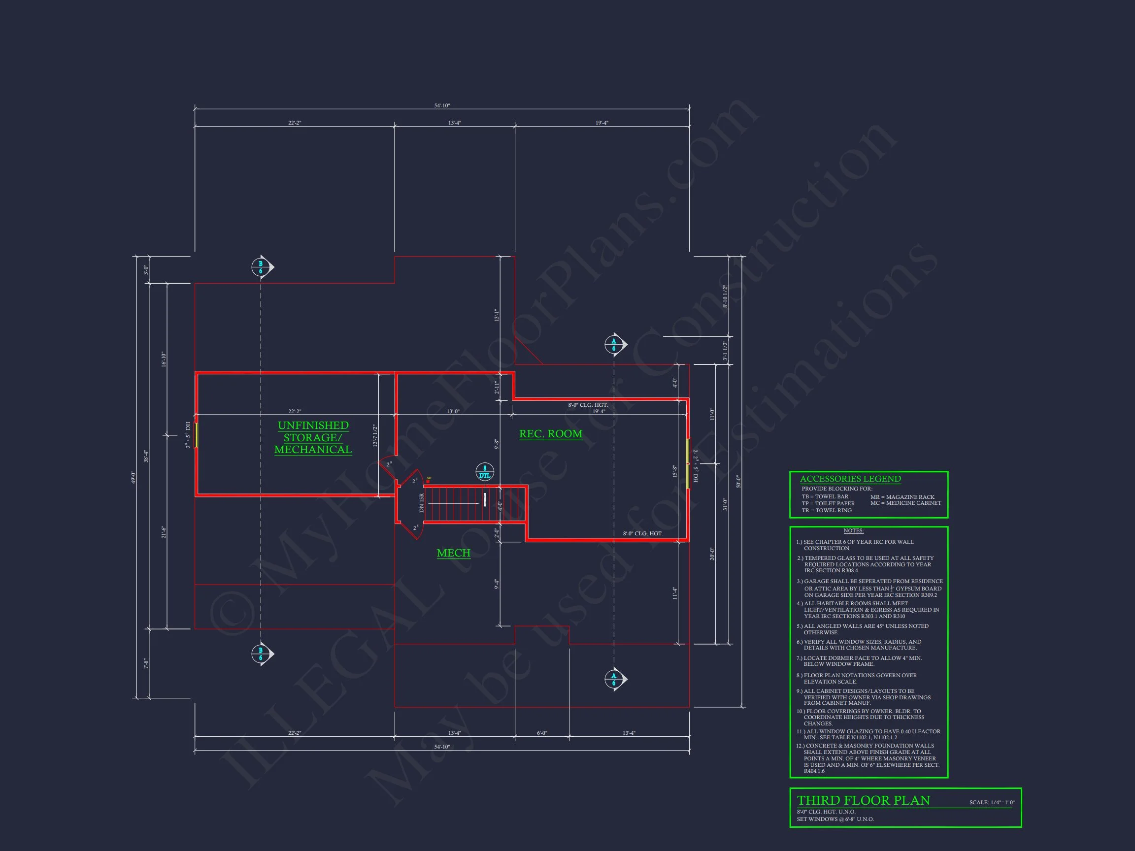 9-1671 HOUSE PLAN - Spacious 3-Story House Plan with 4 Bedrooms and CAD Designs 9 Spacious 3-Story house Plan with 4 Bedrooms and CAD Designs