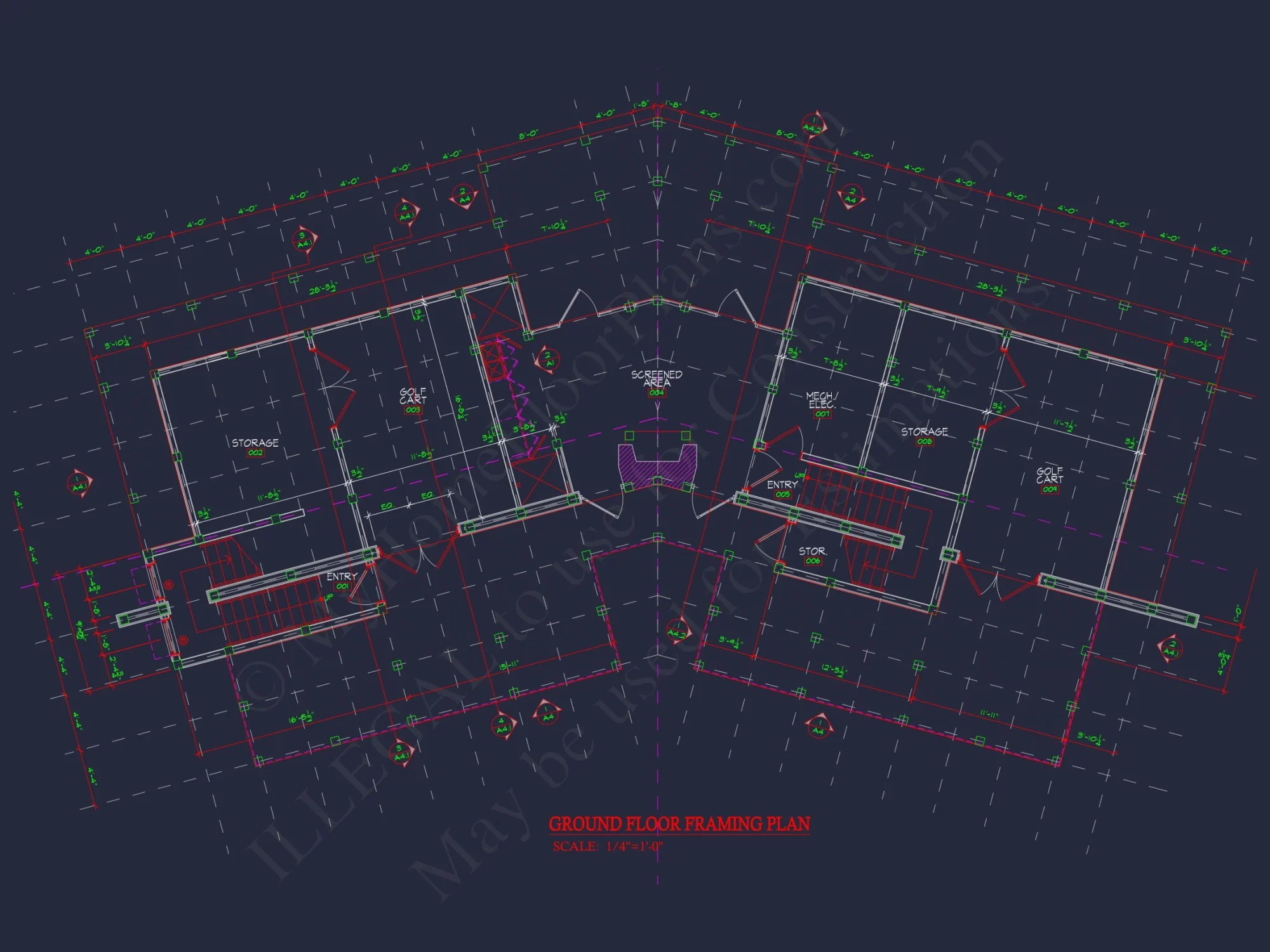 Beach house Plan 4452 Sq Ft
