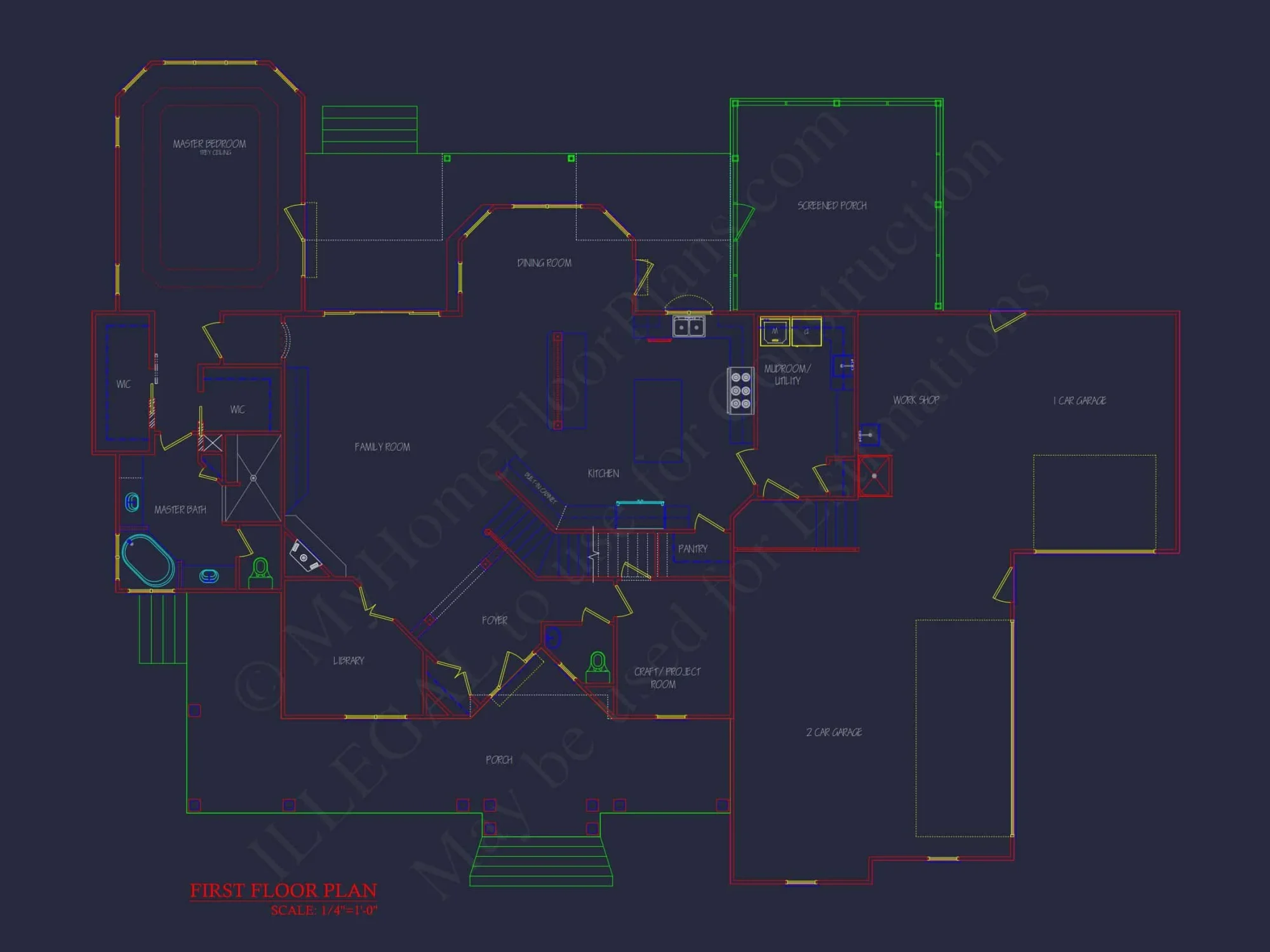 Traditional 4-Bedroom Country house Plan & Blueprint Designs