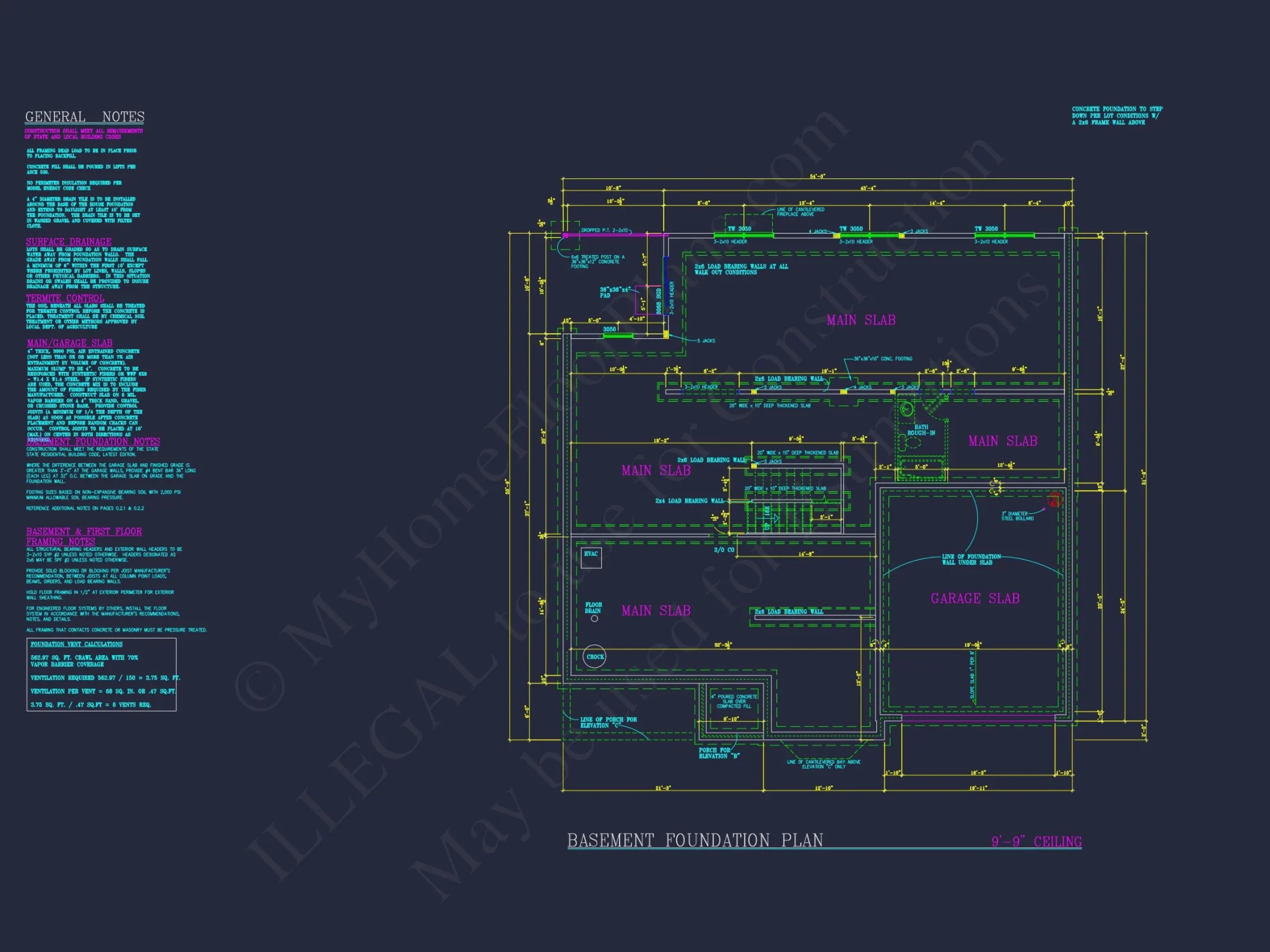 Elegant house Plan: Detailed Blueprints, CAD Designs & Floor Plans