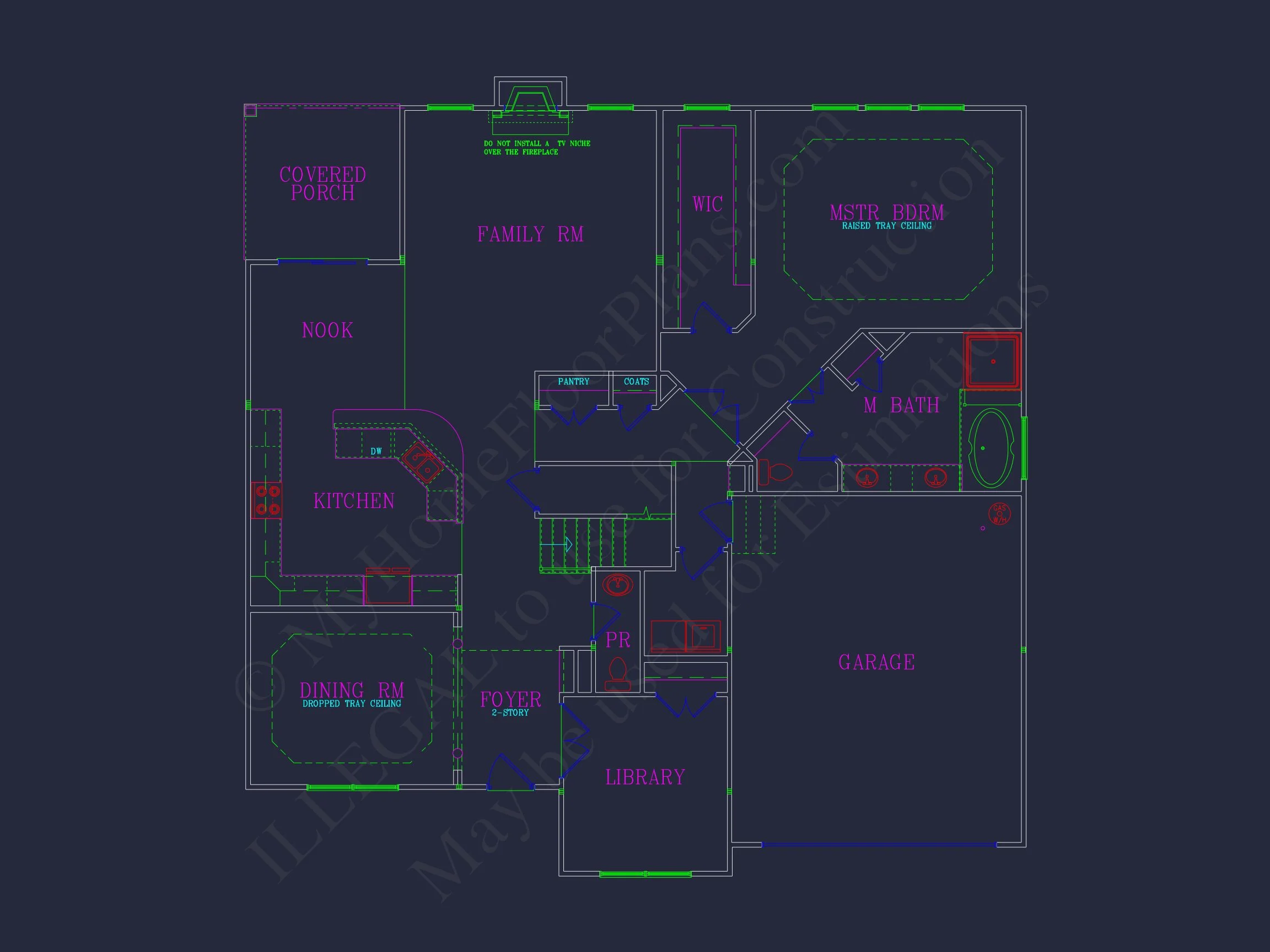 8-1523 HOUSE PLAN - Elegant House Plan: Detailed Blueprints, CAD Designs & Floor Plans 7 Elegant house Plan: Detailed Blueprints, CAD Designs & Floor Plans