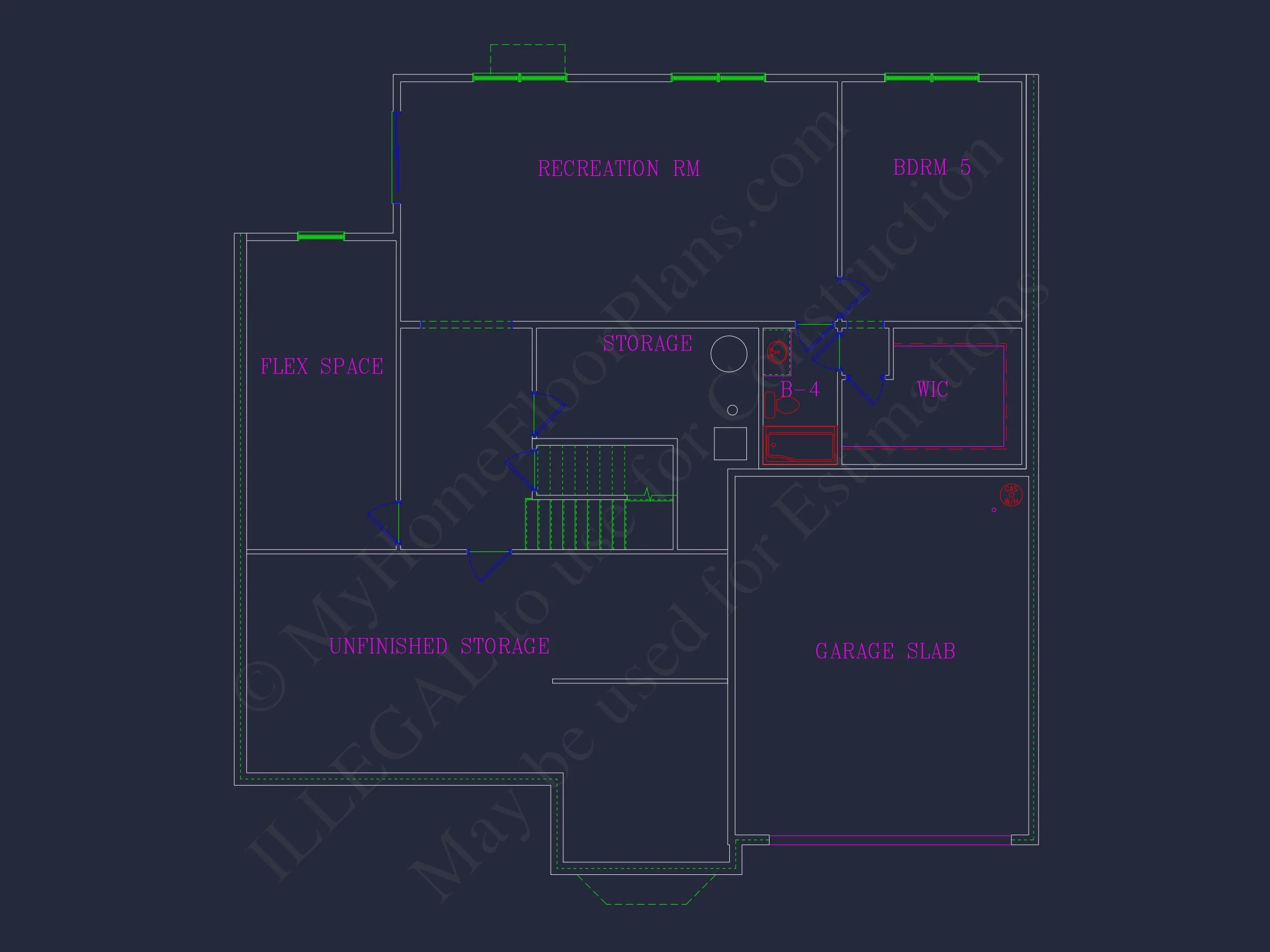 8-1523 HOUSE PLAN - Elegant House Plan: Detailed Blueprints, CAD Designs & Floor Plans 6 Elegant house Plan: Detailed Blueprints, CAD Designs & Floor Plans