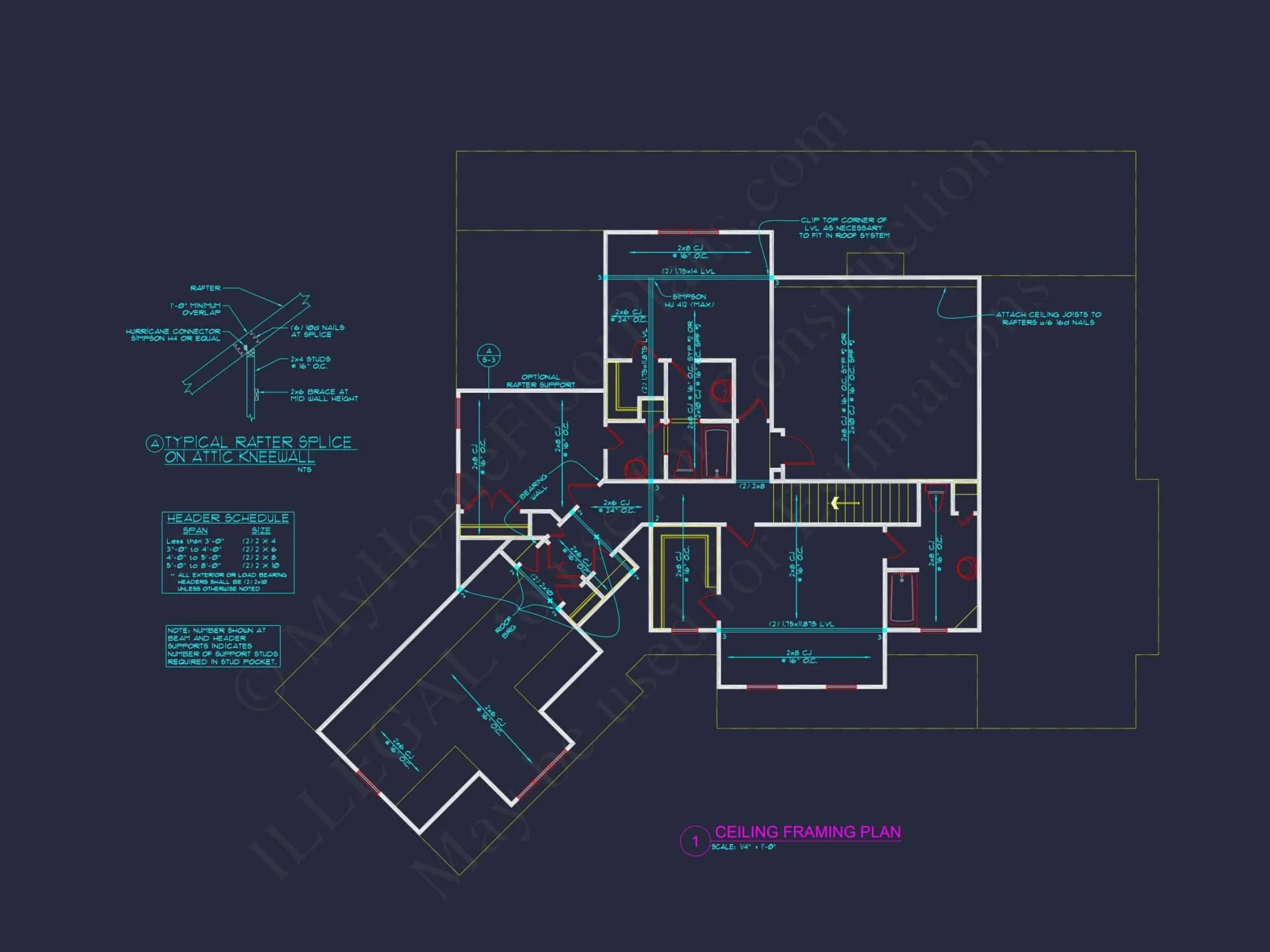 Spacious 2-Story house Plan with CAD Designs and 4 Elevations