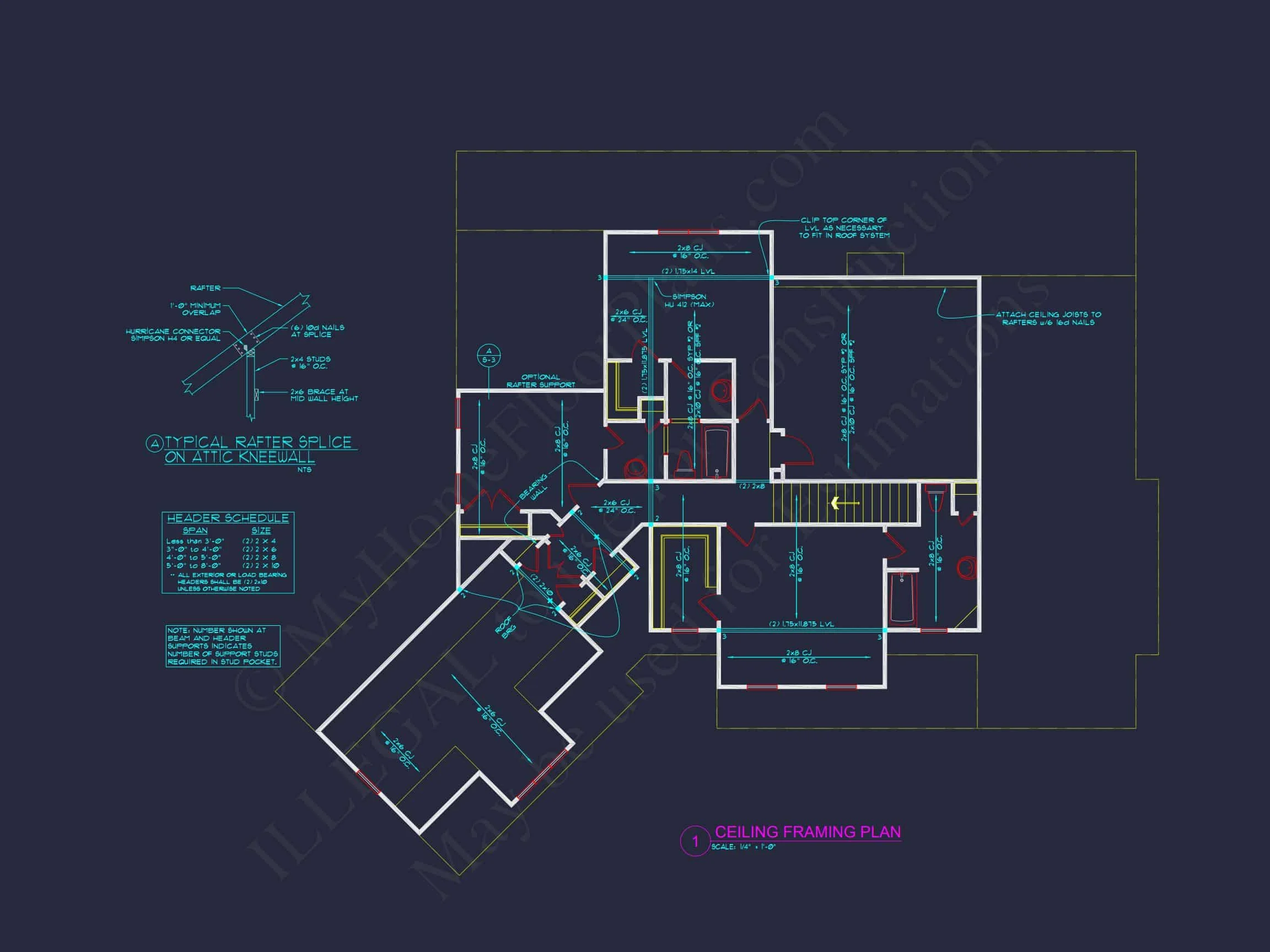 Spacious 2-Story house Plan with CAD Designs and 4 Elevations