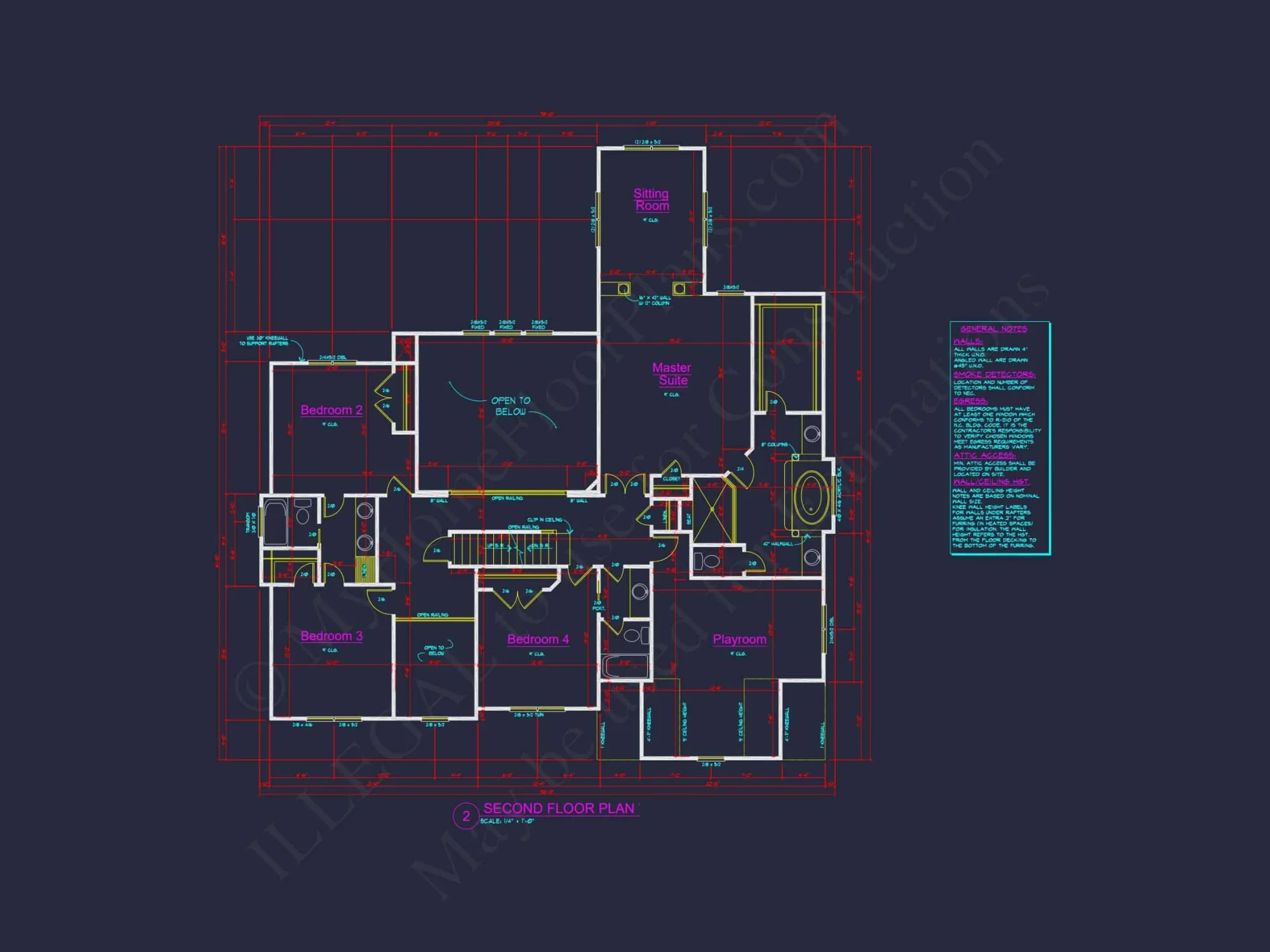 Spacious 2-Story house Plan with CAD Designs and 4 Elevations