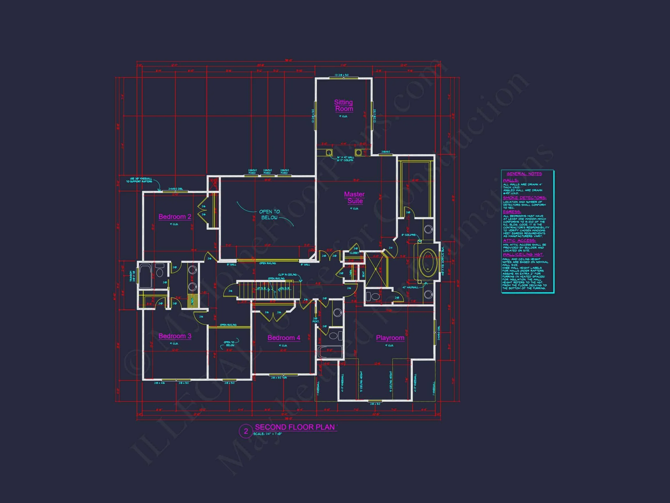 Spacious 2-Story house Plan with CAD Designs and 4 Elevations