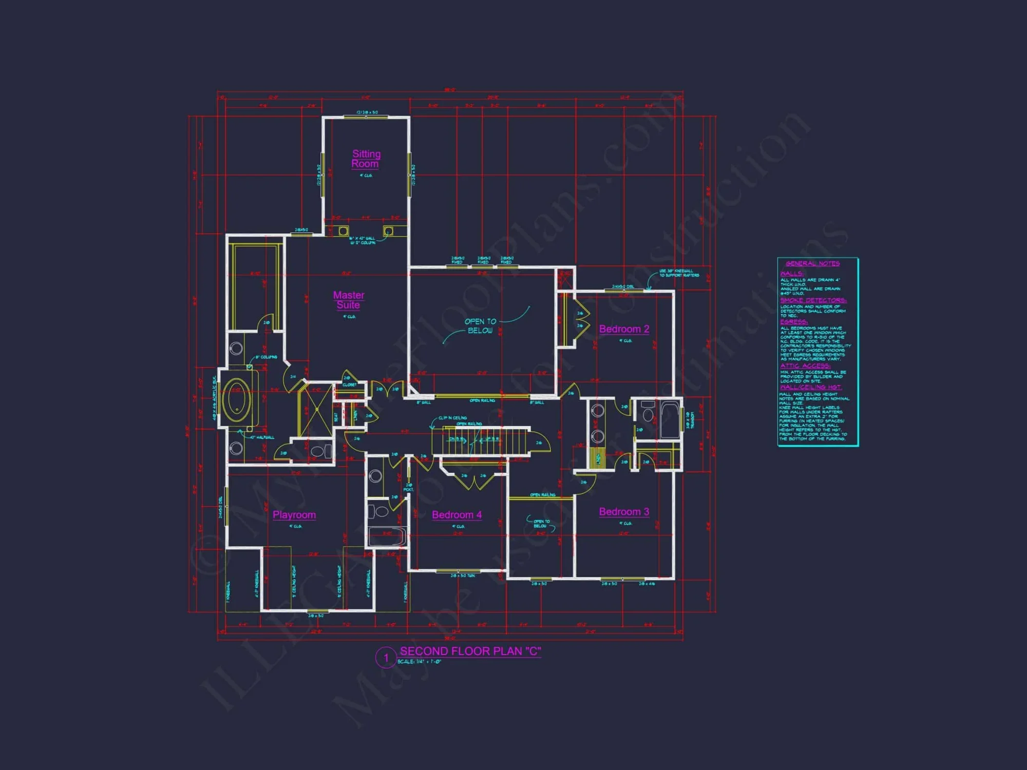 Spacious 2-Story house Plan with CAD Designs and 4 Elevations