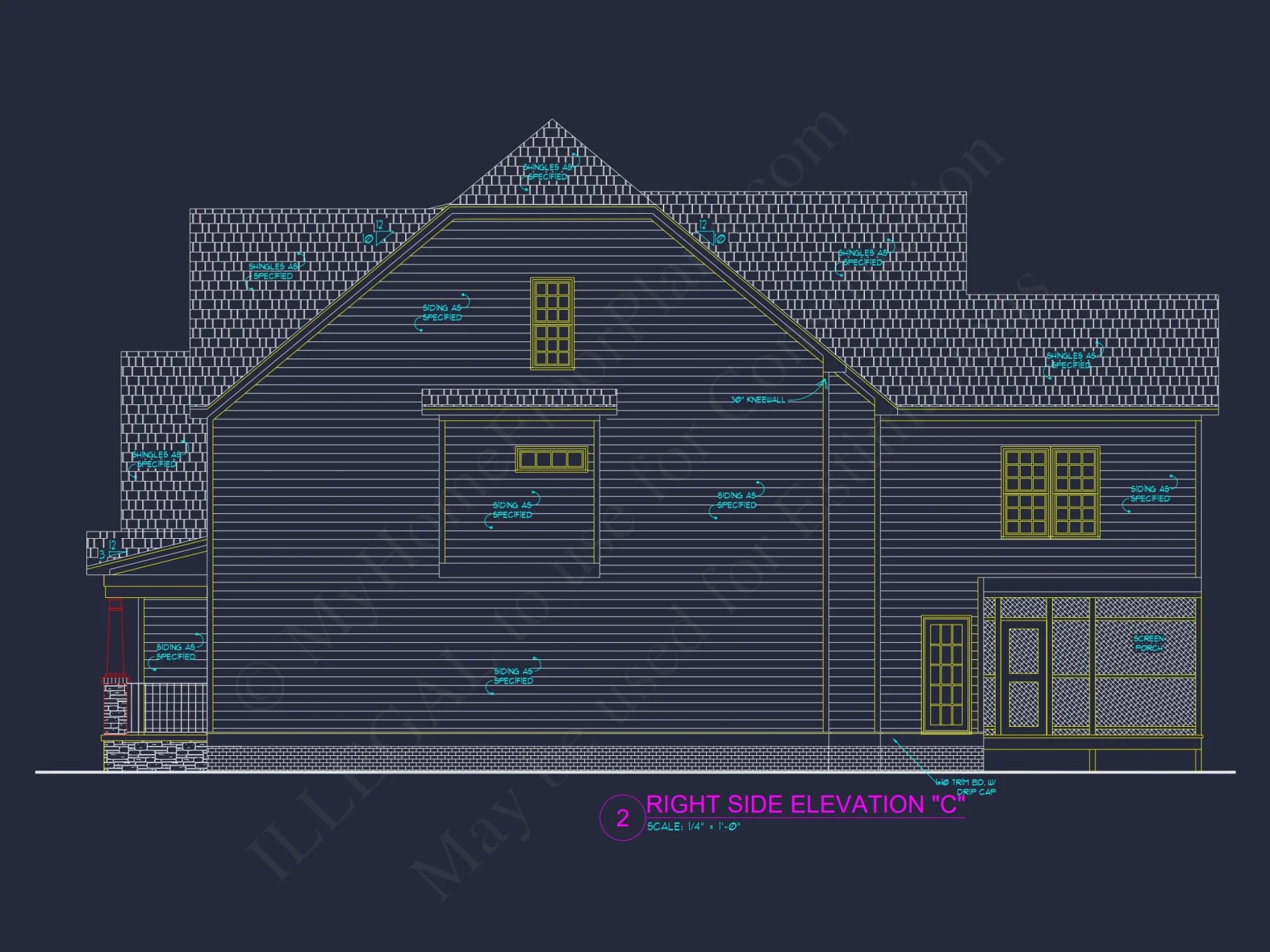 Spacious 2-Story house Plan with CAD Designs and 4 Elevations