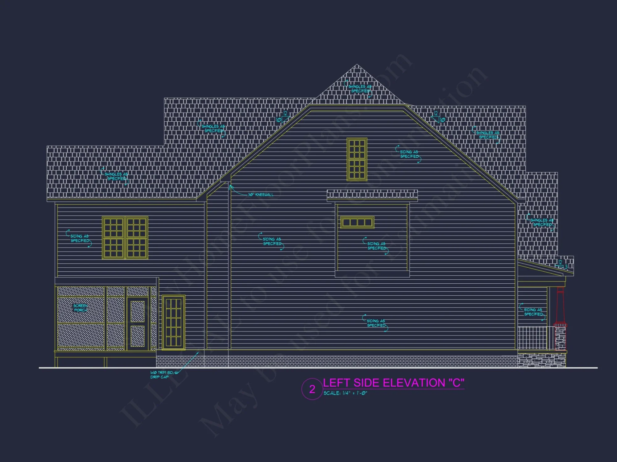 Spacious 2-Story house Plan with CAD Designs and 4 Elevations