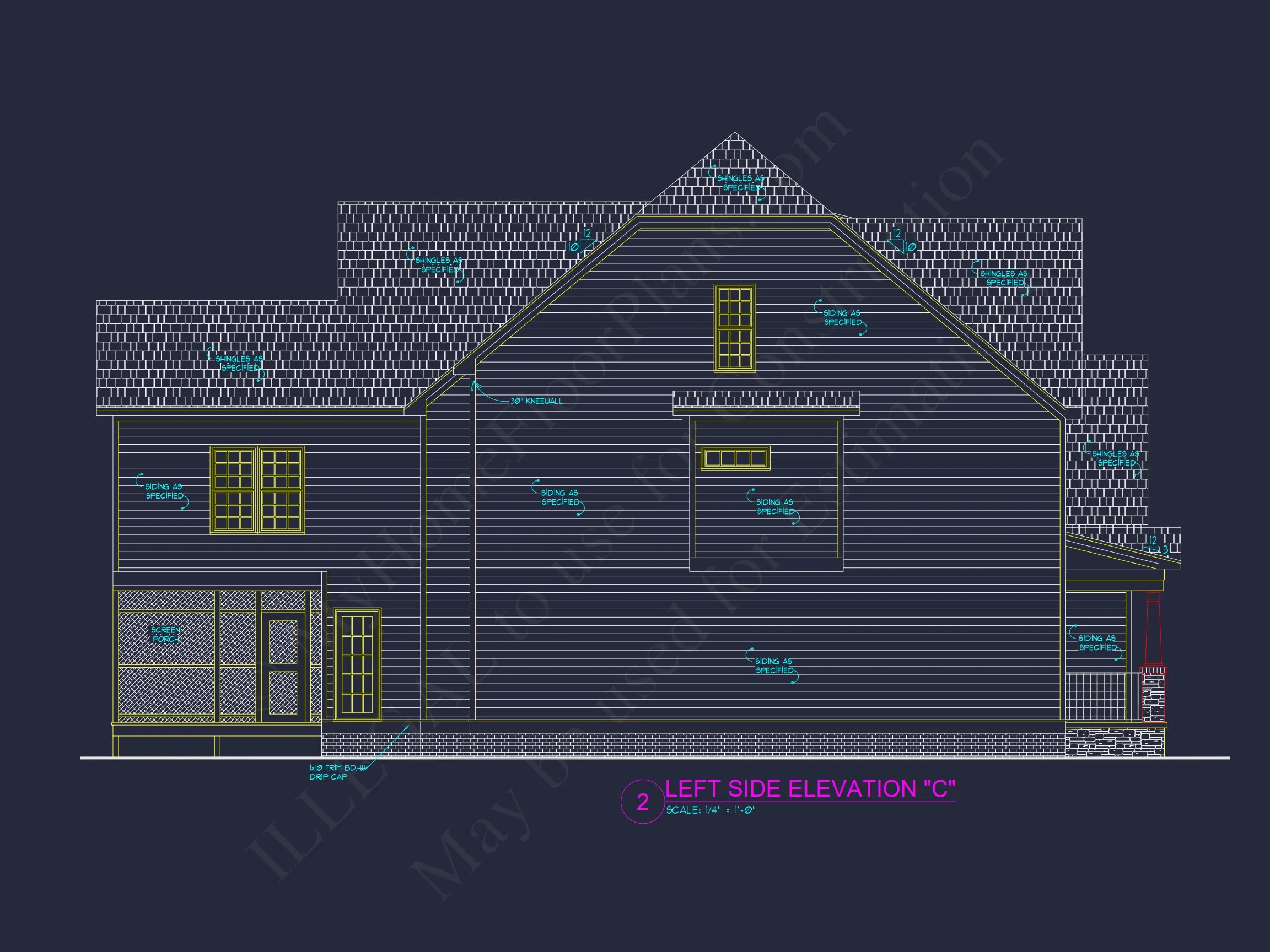 Spacious 2-Story house Plan with CAD Designs and 4 Elevations