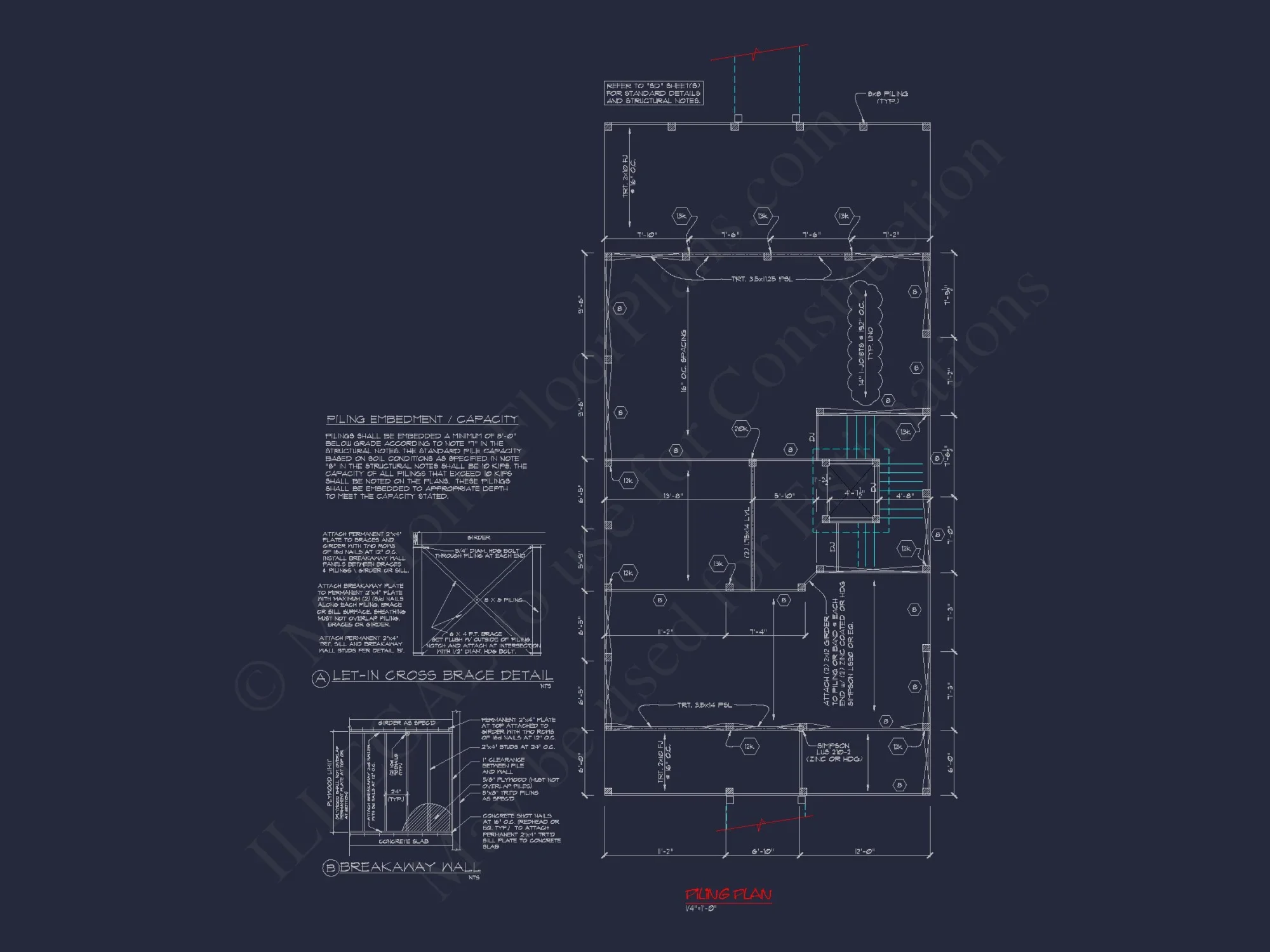 Elegant Beach house Plan with Detailed CAD Designs & Blueprints