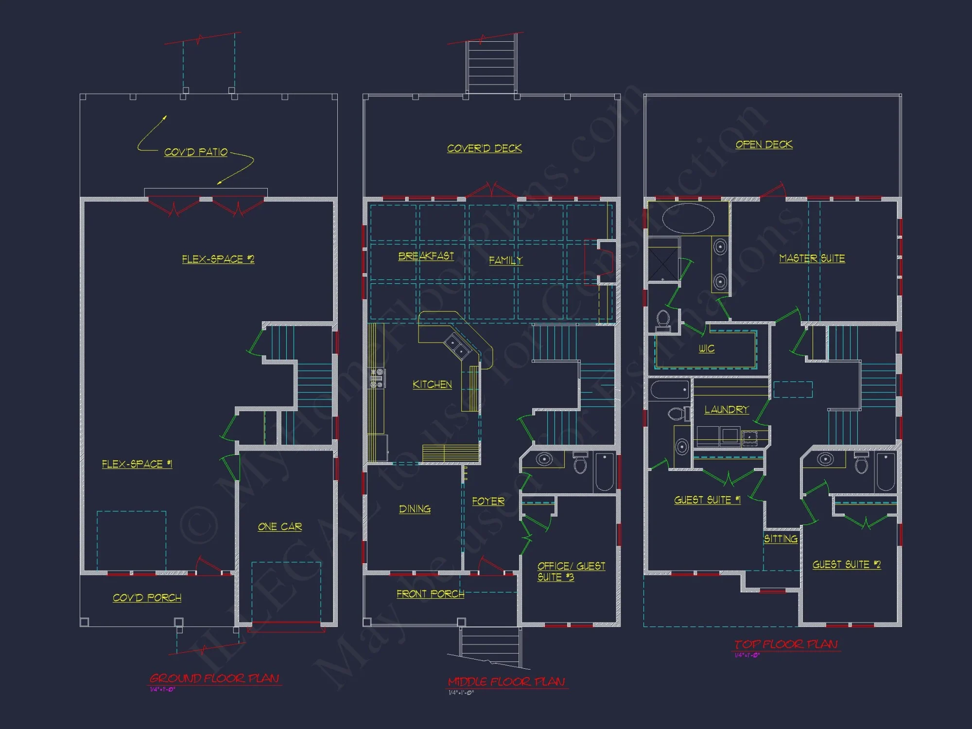 Elegant Beach house Plan with Detailed CAD Designs & Blueprints